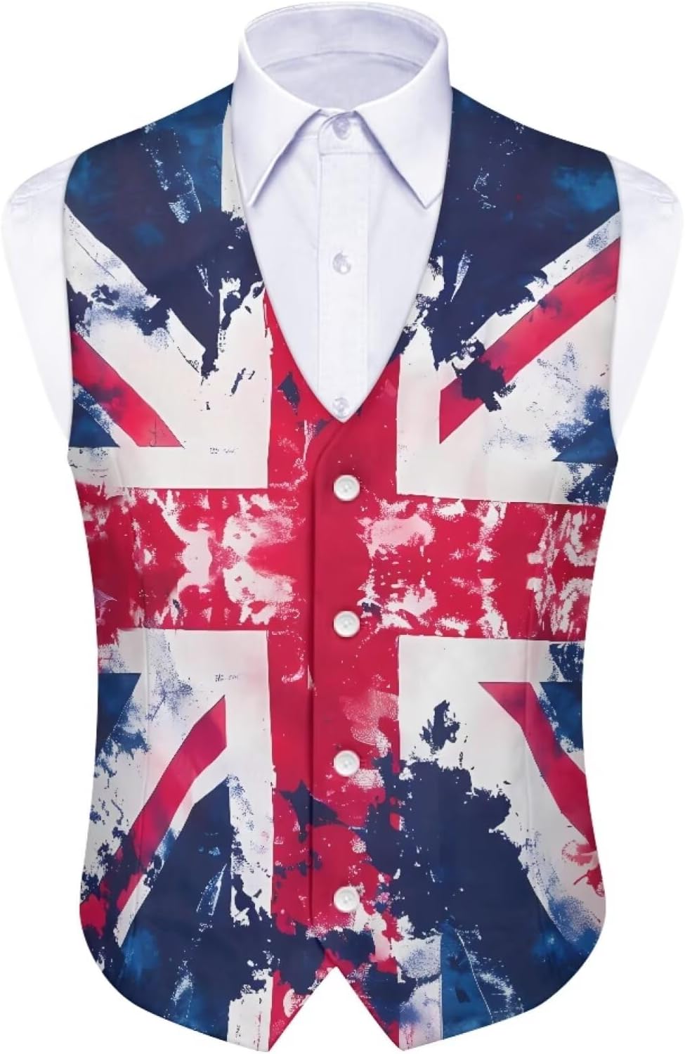 Thumbnail 3 de POLERO Men’s Suit Vest: Formal Waistcoat in Lightweight Polyester with Adjustable Back Belt