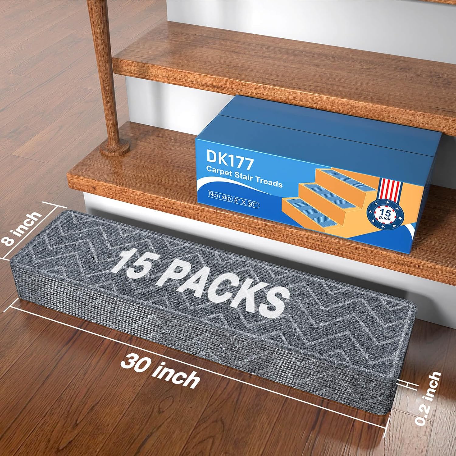 Thumbnail 1 de DK177 stair treads 8 x 30 inches 🪜