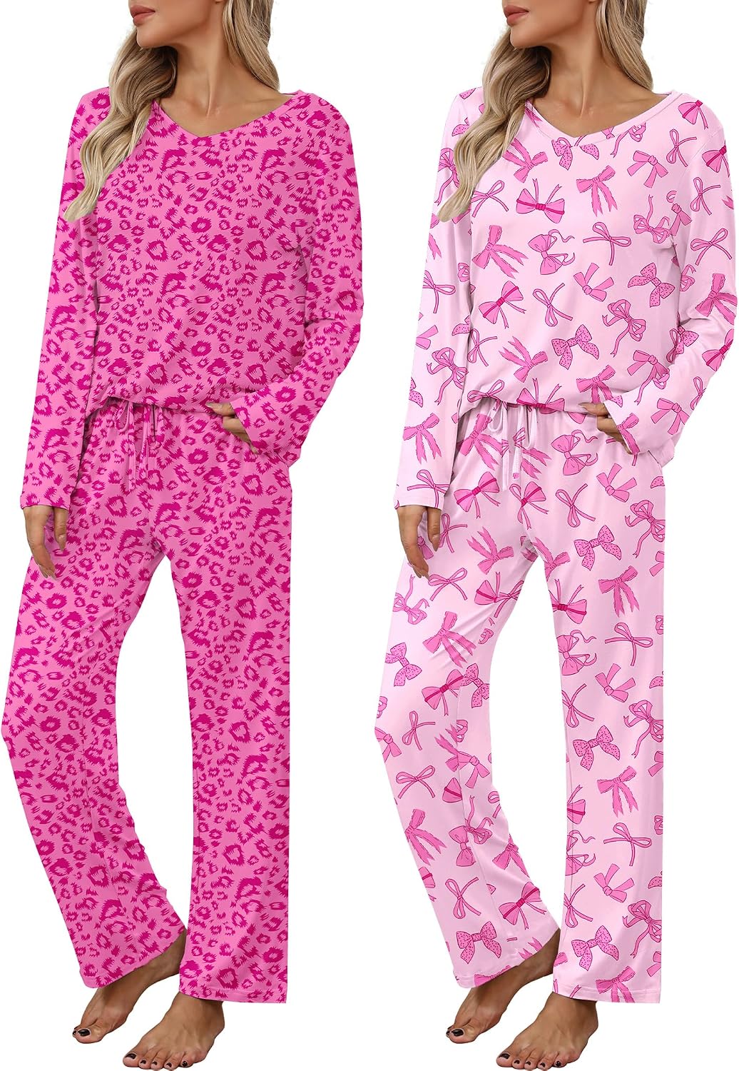 Detalle de Ekouaer Women's Pajama Sets 2-Pack