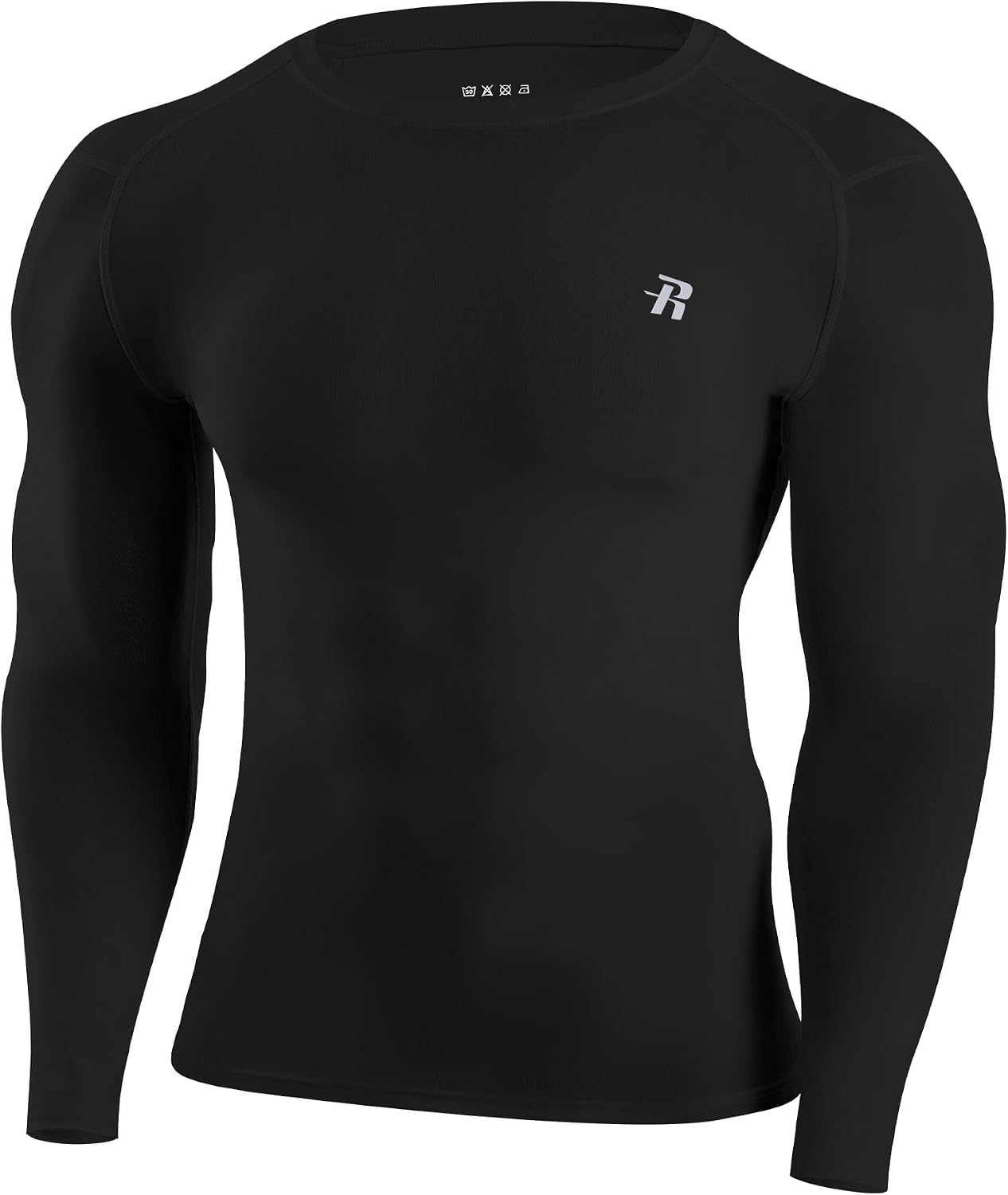 Detalle de Runhit Men’s Long-Sleeve Compression Shirt, UPF 50+ Rash Guard
