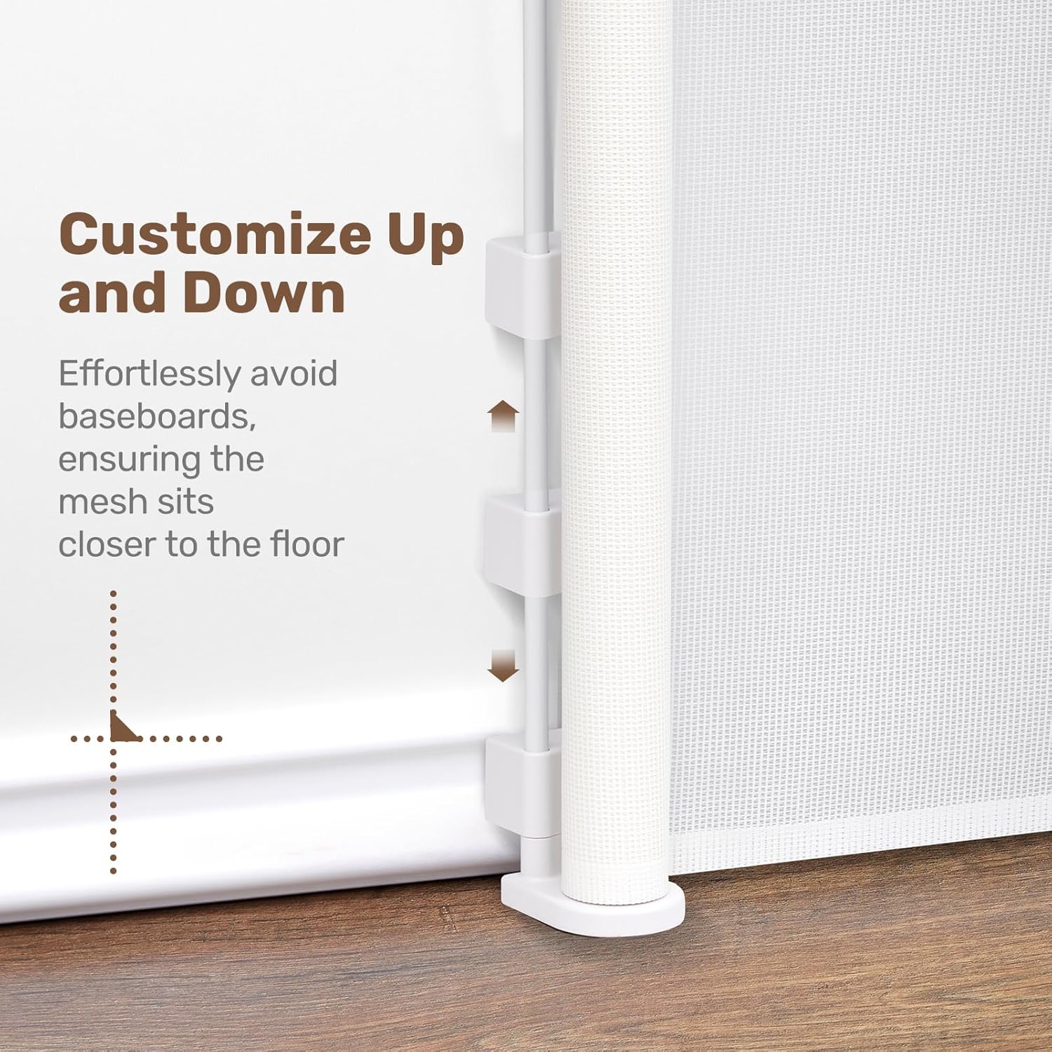 Detalle 1 de HollyHOME retractable stair gate 300cm