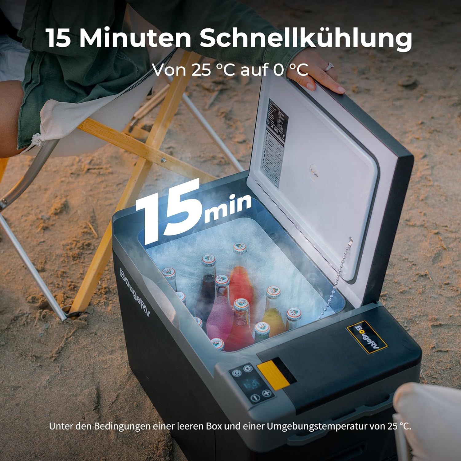 Thumbnail 3 de BougeRV CRPRO Kompressor Kühlbox 12V (12/24V DC & 110–240V AC), 29 Liter, -22 bis 10 °C