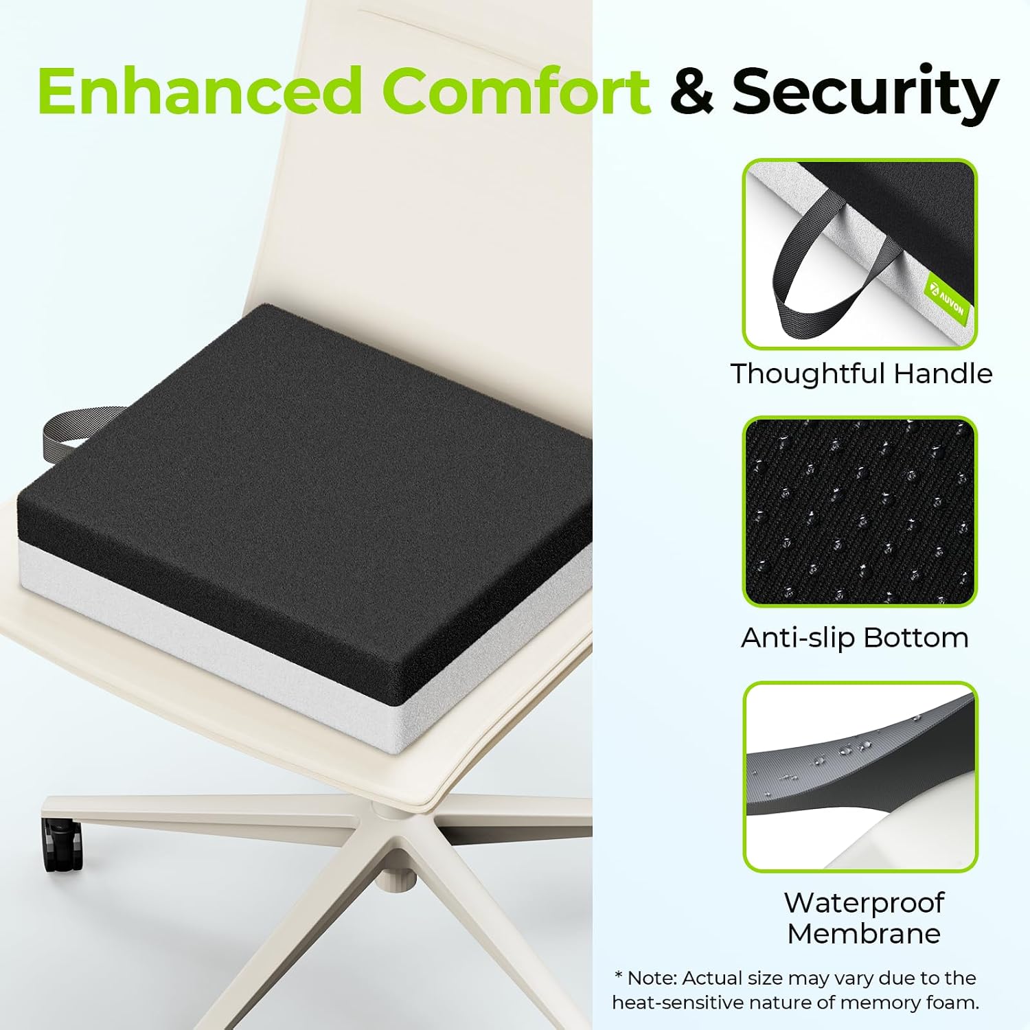 Detalle 2 de AUVON Wheelchair Seat Cushion X-Large