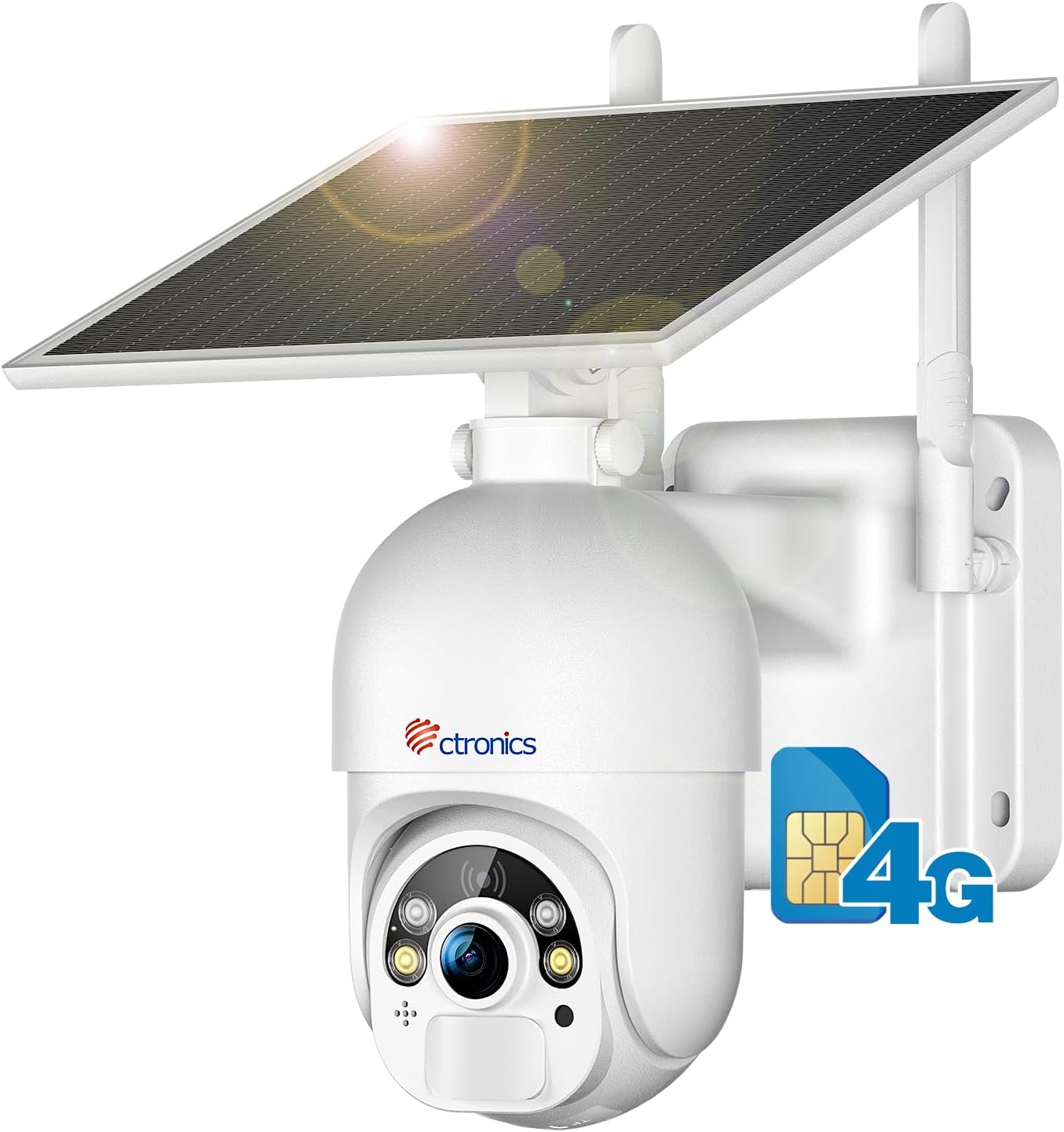 Detalle de Ctronics 2,5K 4MP Cámara Solar 4G sin WiFi