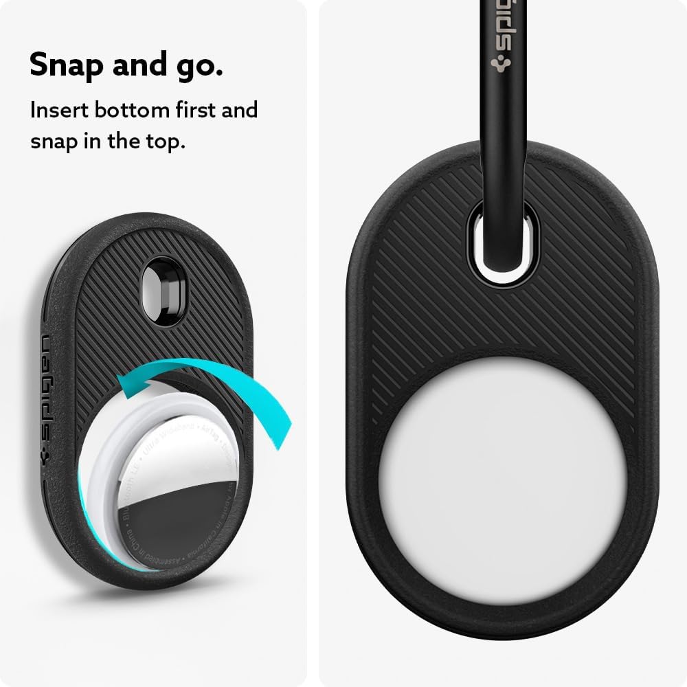Thumbnail 6 de Coque Caseology by Spigen Vault avec porte-clés pour AirTag 2 (2026) et AirTag (2021) – Noir