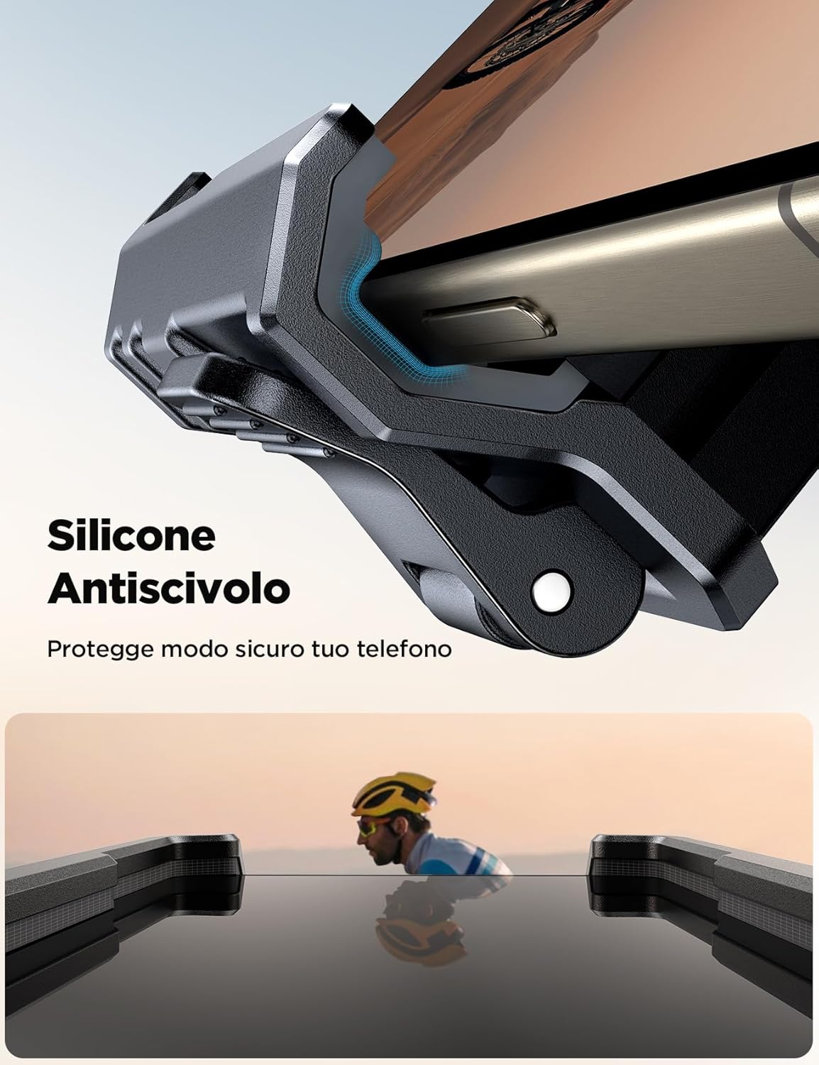 Thumbnail 1 de JOYROOM 2026 Porta Cellulare Moto antivibrazione per manubrio bici e moto, universale per smartphone 4.7–7”