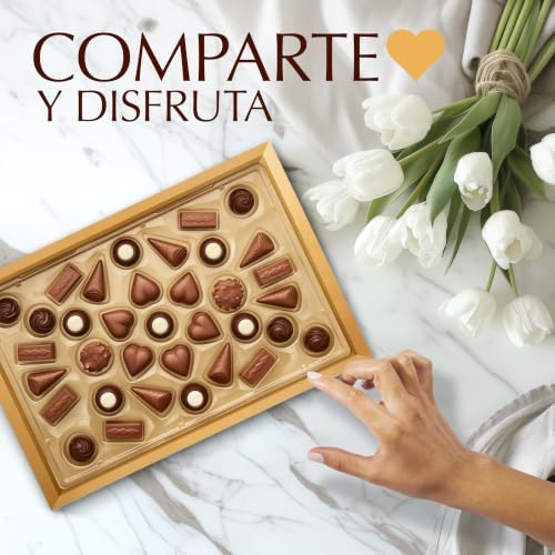 Detalle de Lindt Dulces Deseos: Caja de bombones surtidos 337 g