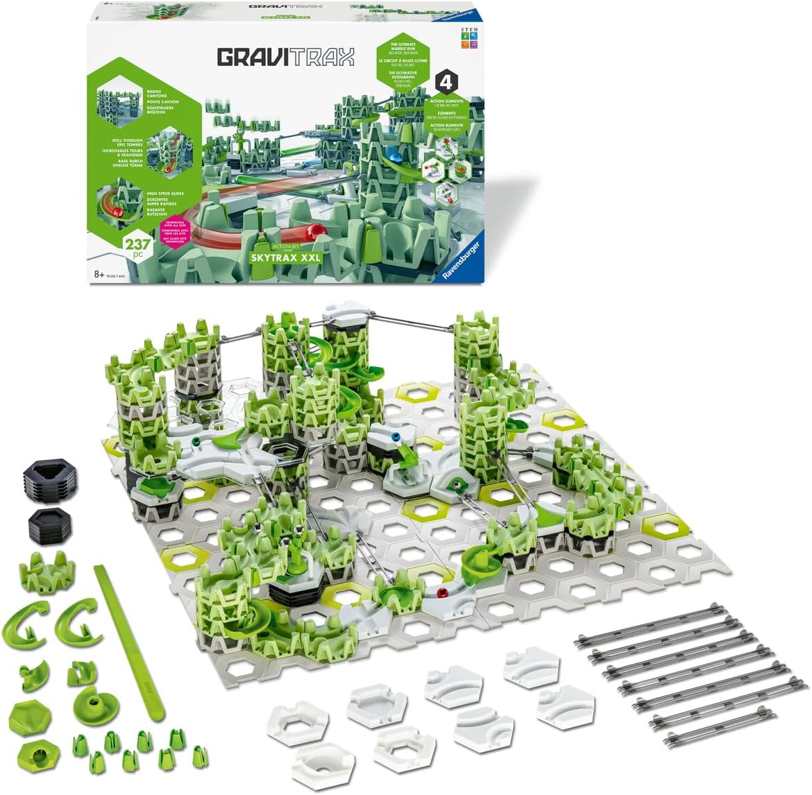 Detalle de GraviTrax Action Set Skytrax XL 200 pièces