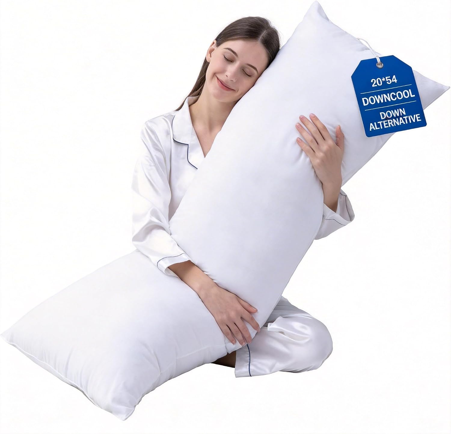 Detalle de DOWNCOOL Body Pillow Insert, 20 x 54 Inches