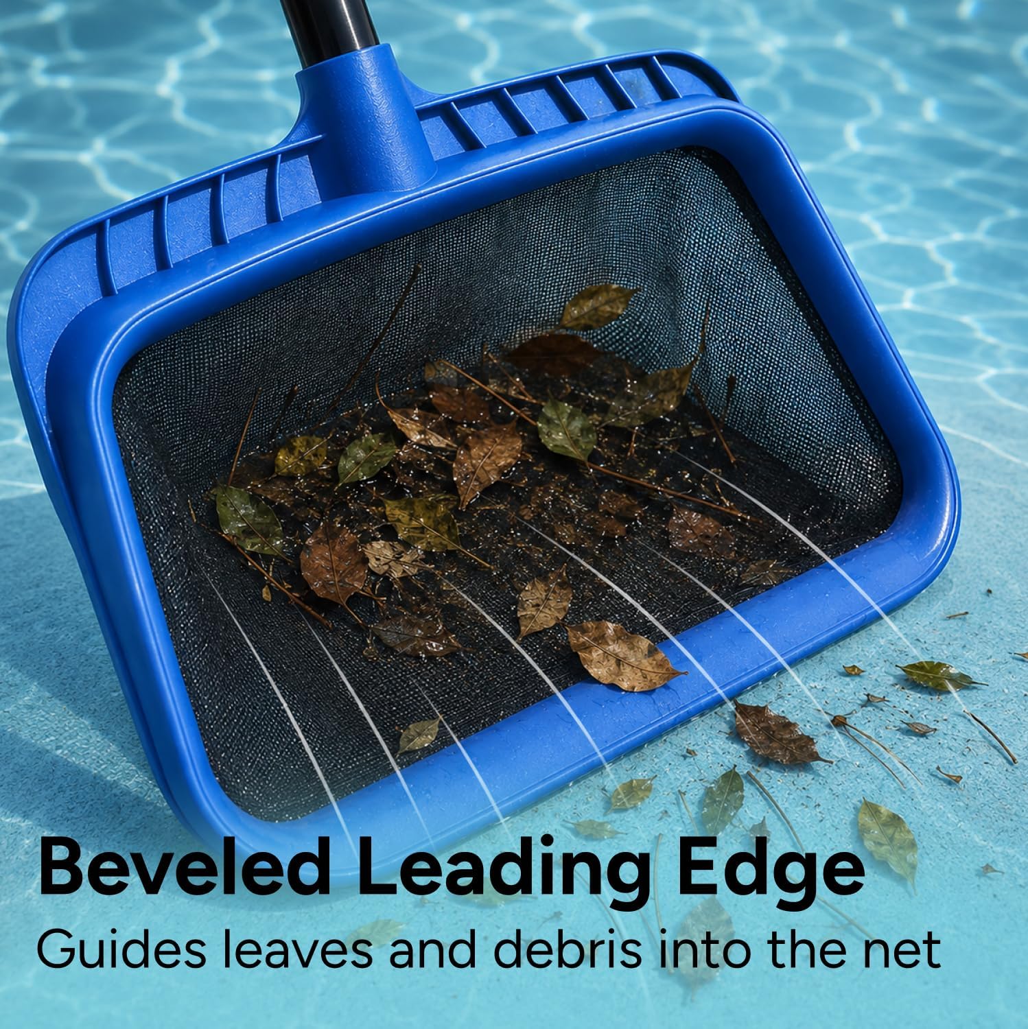 Detalle de LIME POOL PSN-01 Pool Skimmer Net with Fine Mesh Bag and Weighted Edge