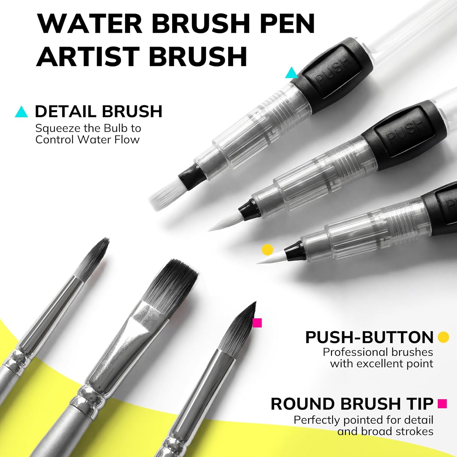 Thumbnail 2 de JusArt 100 Farben Aquarellfarben-Set – Reise-Set mit Handtasche, Metallic-Farbe und umfangreichem Zubehör
