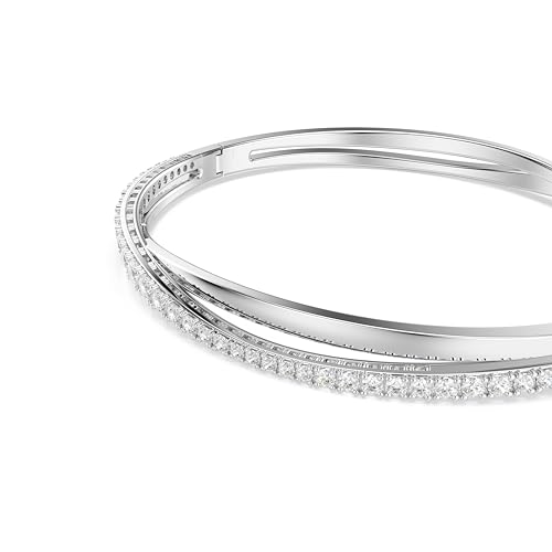 Thumbnail 1 de Swarovski Bracciale Rigido Twist Bianco – Placcato Rodio