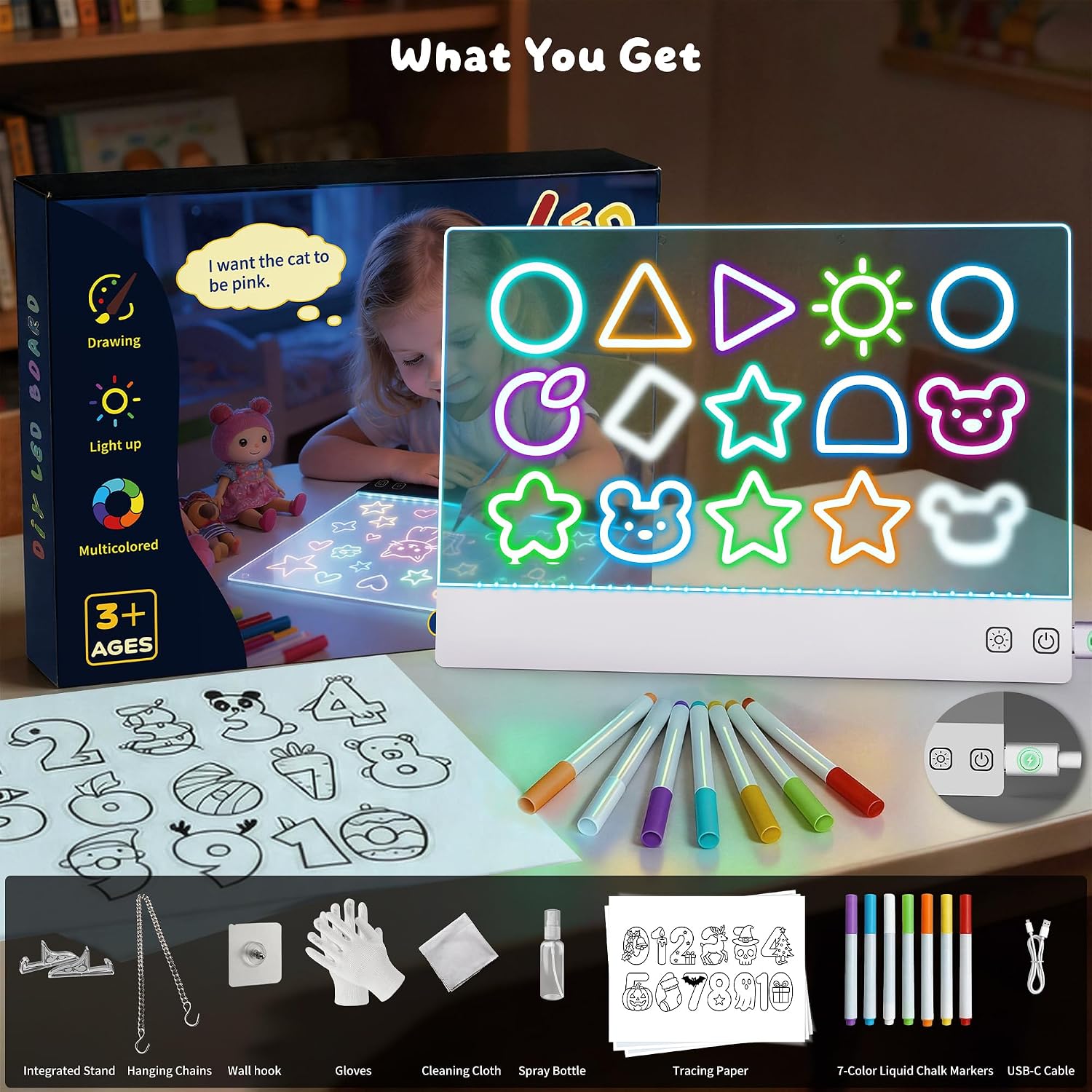 Detalle 2 de FlyLily LED Drawing Board 16-inch