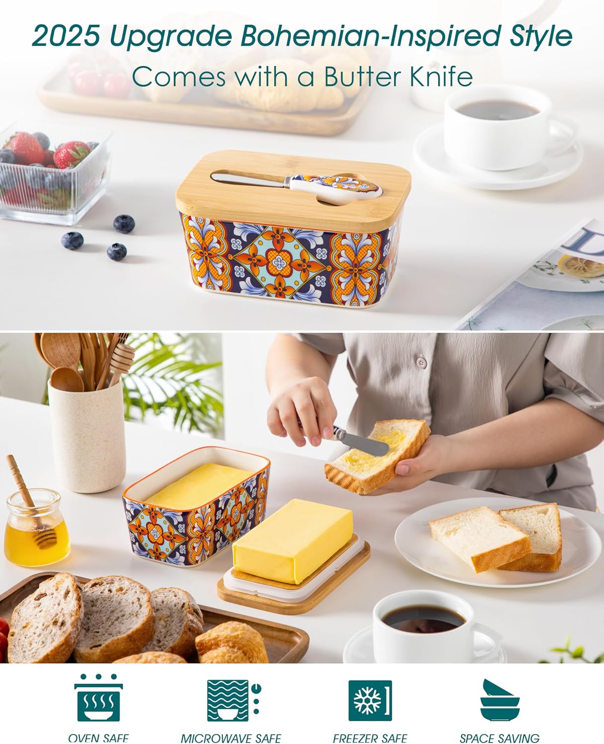 Detalle de vancasso Butter Dish, 6.5-Inch