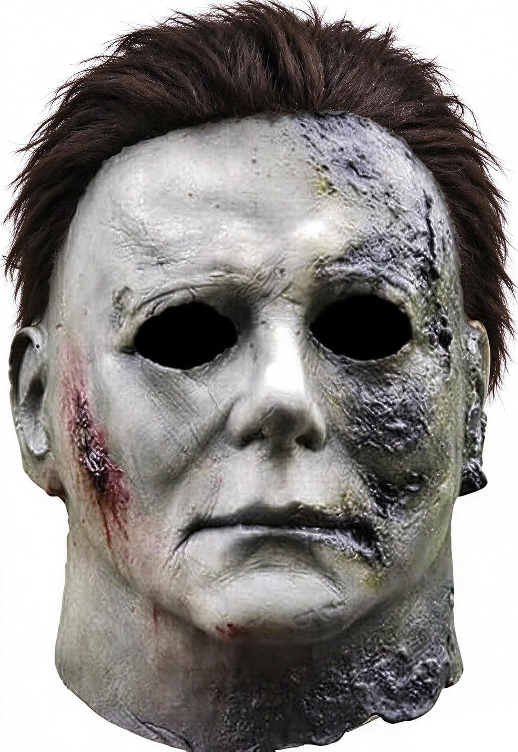 Detalle de CSUJEE Michael Myers Mask, Natural Latex Horror Cosplay for Halloween Parties