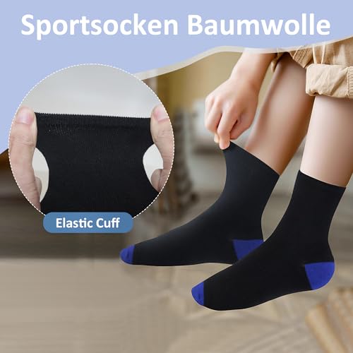 Thumbnail 4 de Uizuooy Chaussettes de sport pour enfants – 12 paires coton respirantes (2876-39_42)
