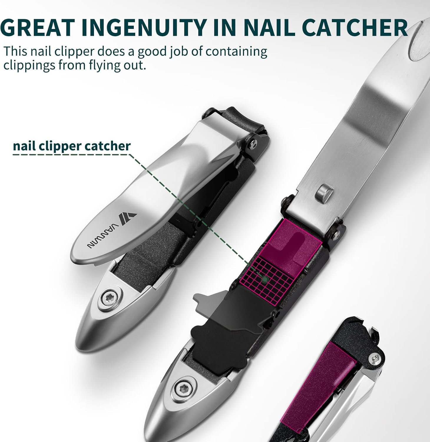 Detalle 2 de VANWIN Nail Clippers with Catcher
