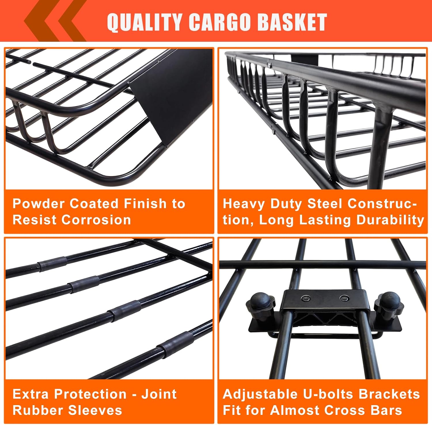 Detalle 2 de Roof Rack Cargo Carrier Basket with 20 Cu. Ft. Bag