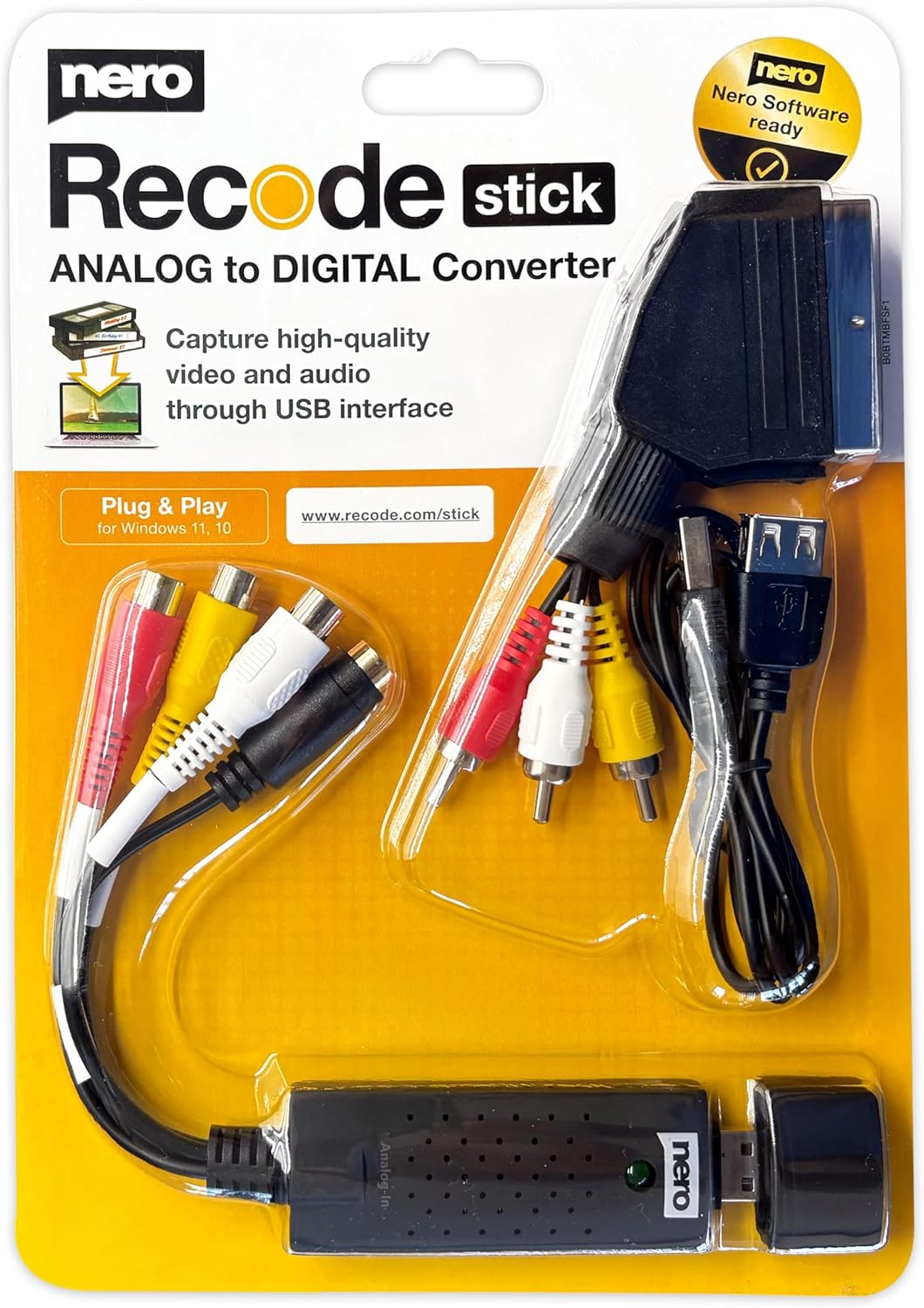 Nero Video Grabber: VHS, Hi8 und weitere Analogmedien per USB digitalisieren (Analog-zu-Digital Capture Card)