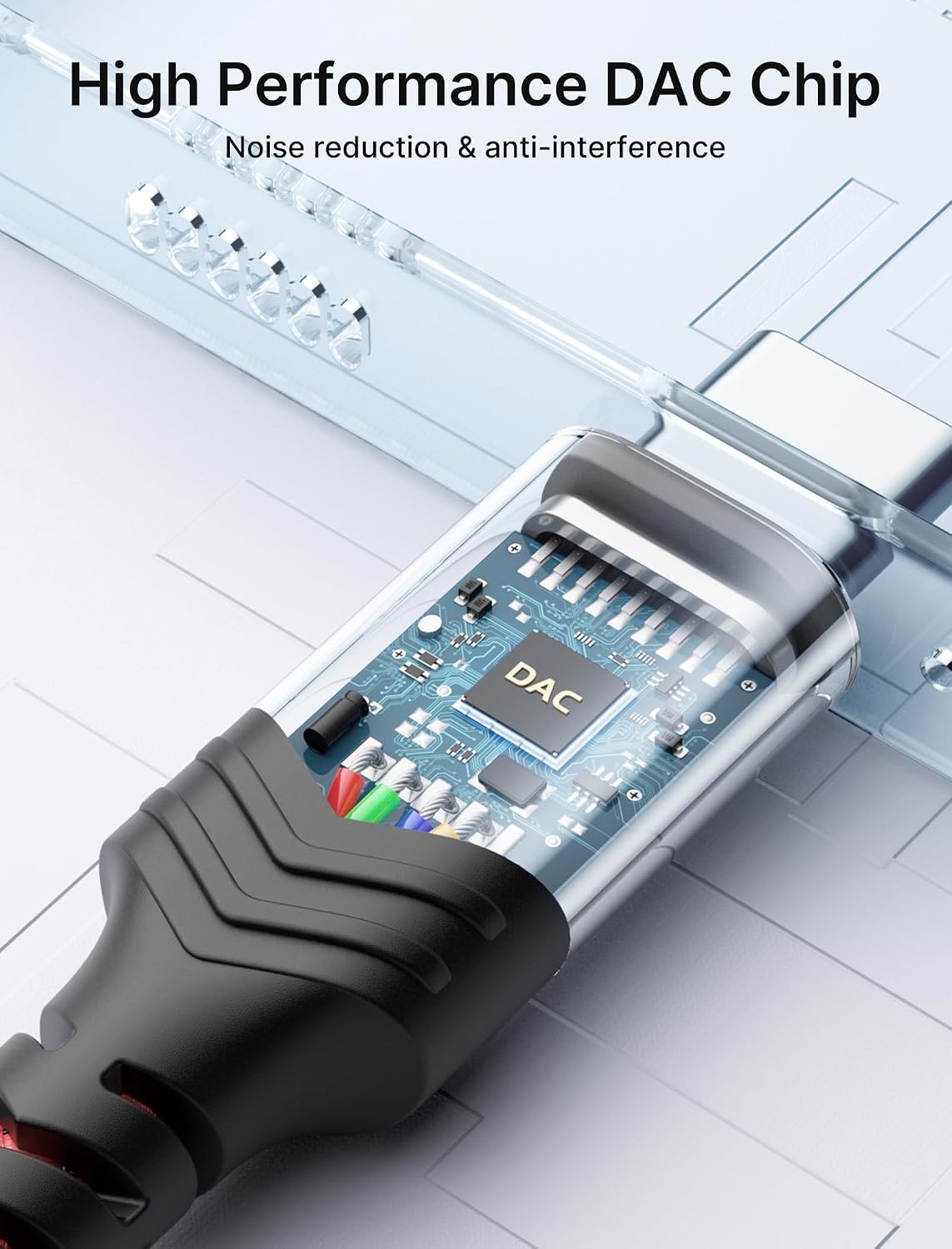 Detalle de JSAUX Câble USB‑C 3,5 mm 48 kHz