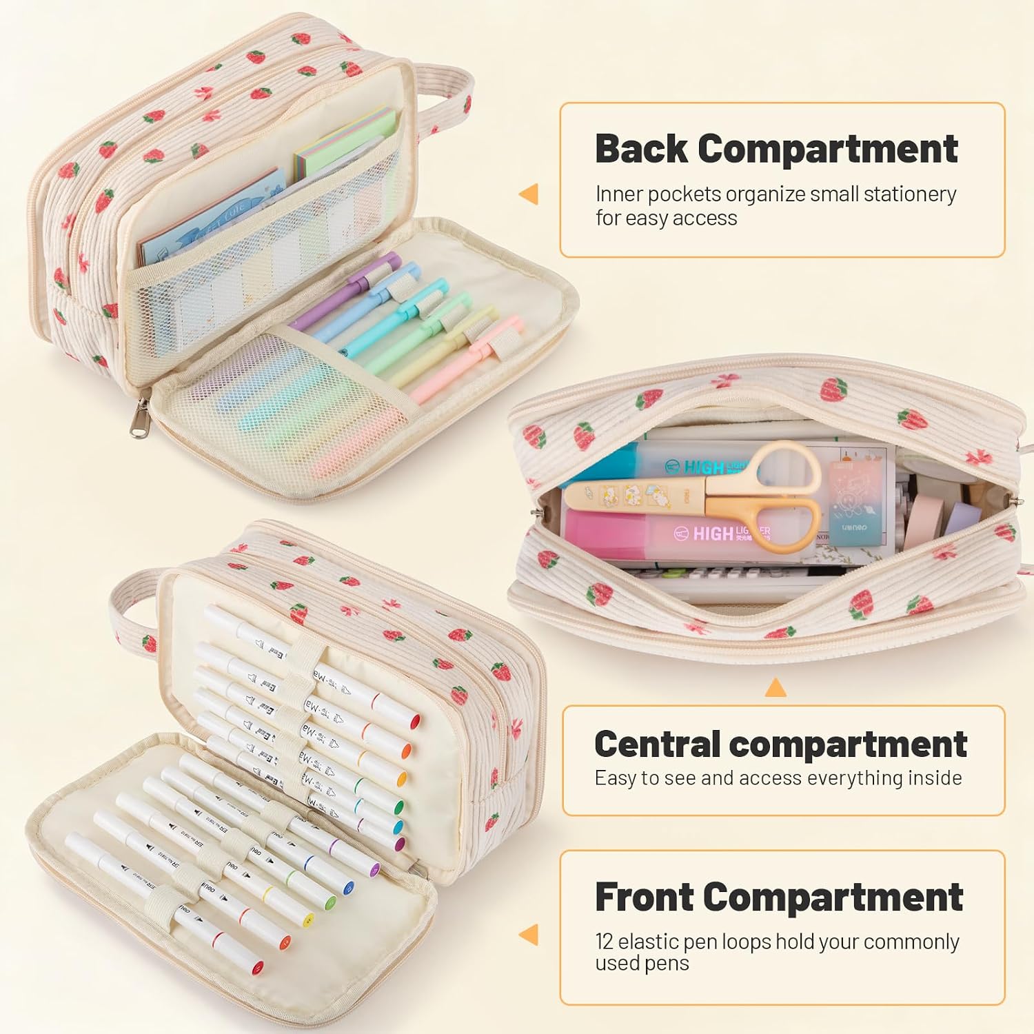 Detalle 2 de Corduroy Pencil Case