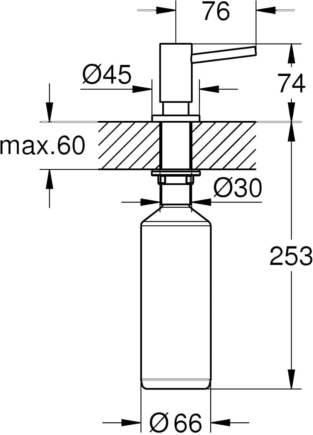 Thumbnail 2 de GROHE Contemporary Distributeur de Savon Liquide 500 ml - Finition Noir Mat (1021652430)