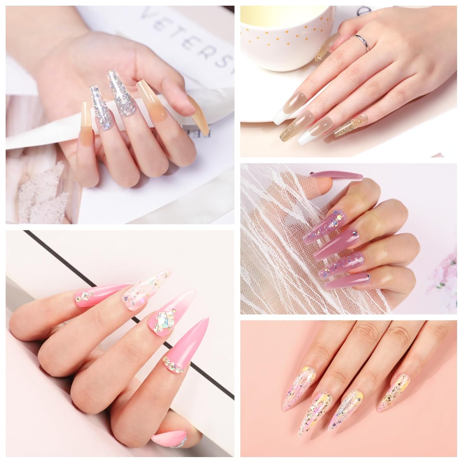 Thumbnail 6 de COSCELIA 50PC Poly Nail Gel Kit with 15 Colors