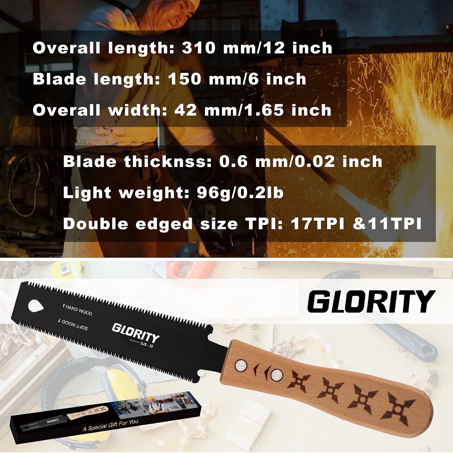 Detalle de GLORITY DJS30 6 Inch portable hand saw