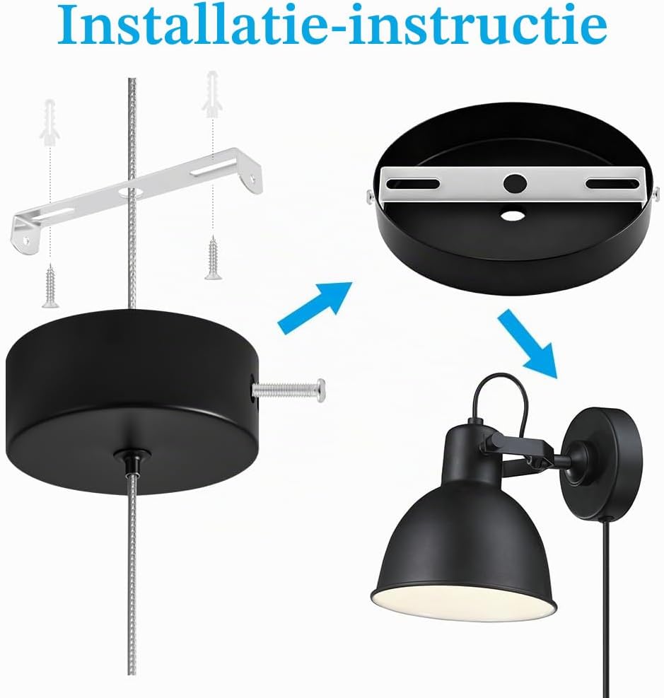 Detalle de AUAUY kroonluchterbeugelset, 6 stuks voor 90, 100 en 105 mm
