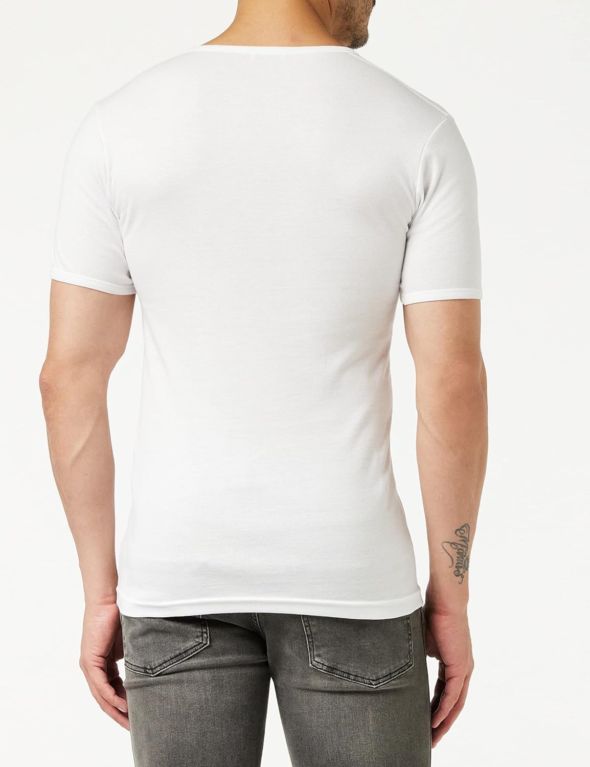 Thumbnail 4 de Eminence - Lot de 4 T-Shirts Col V pour Homme en Côte Fine 100% Coton Peigné
