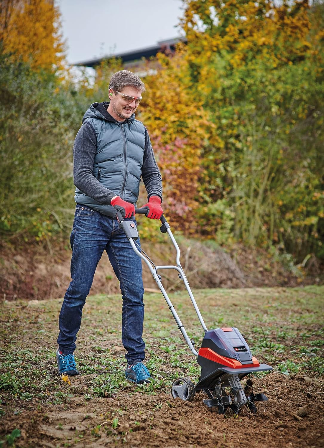 Detalle de Einhell GE-CR 30 Li Power X-Change cordless rotavator (36V, 30cm working width) – tiller solo