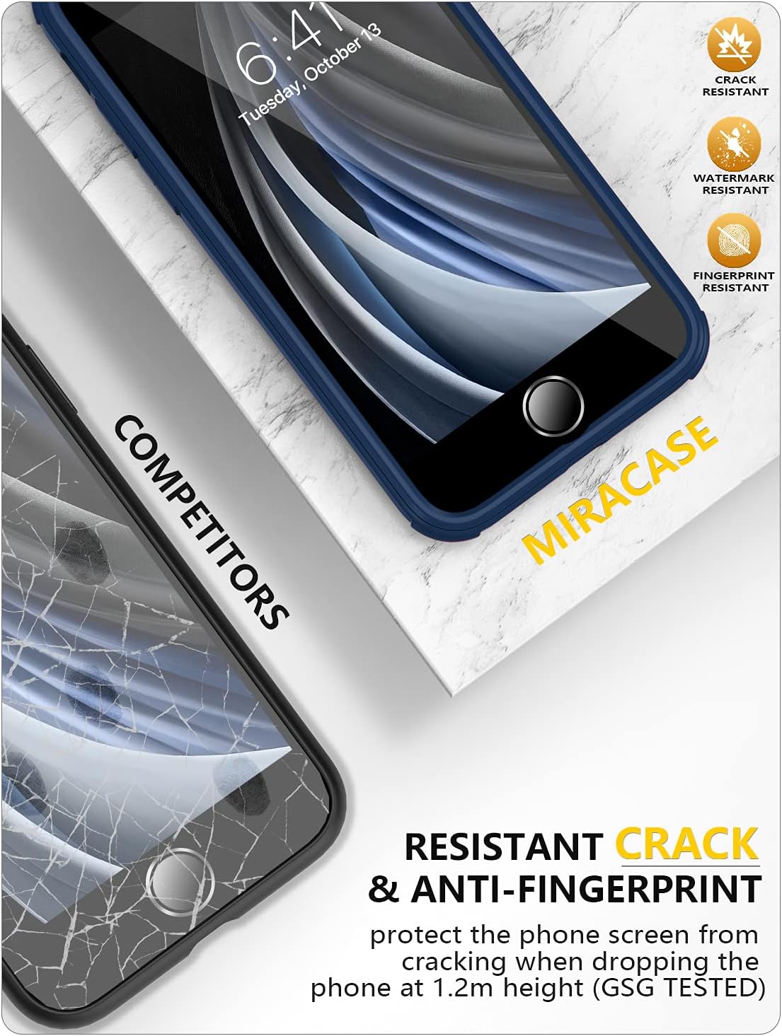 Detalle de Miracase iPhone case 360° shockproof
