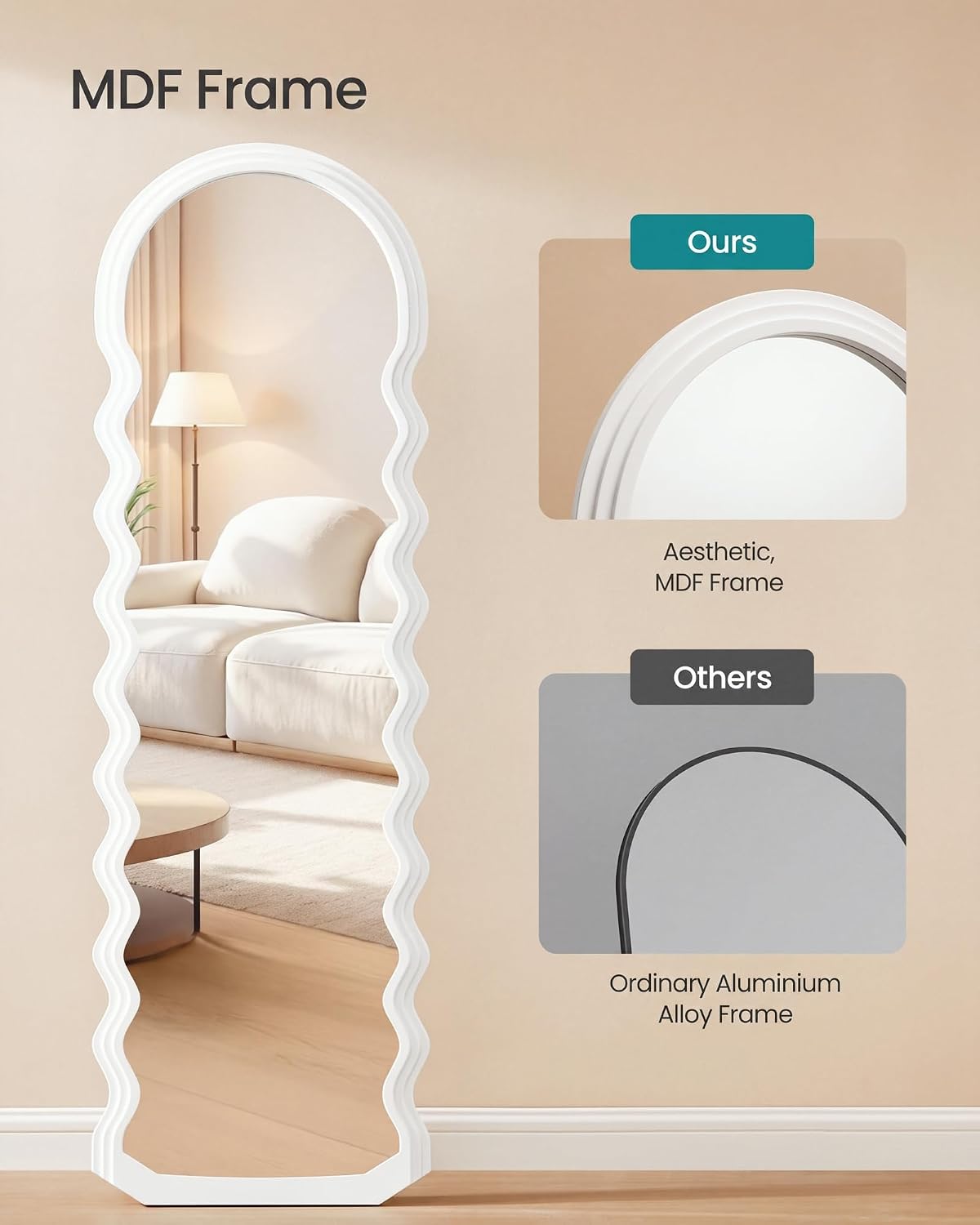 Thumbnail 2 de SONGMICS Aileas Collection LFM027W01 Full-Length Mirror, 160 x 50 cm