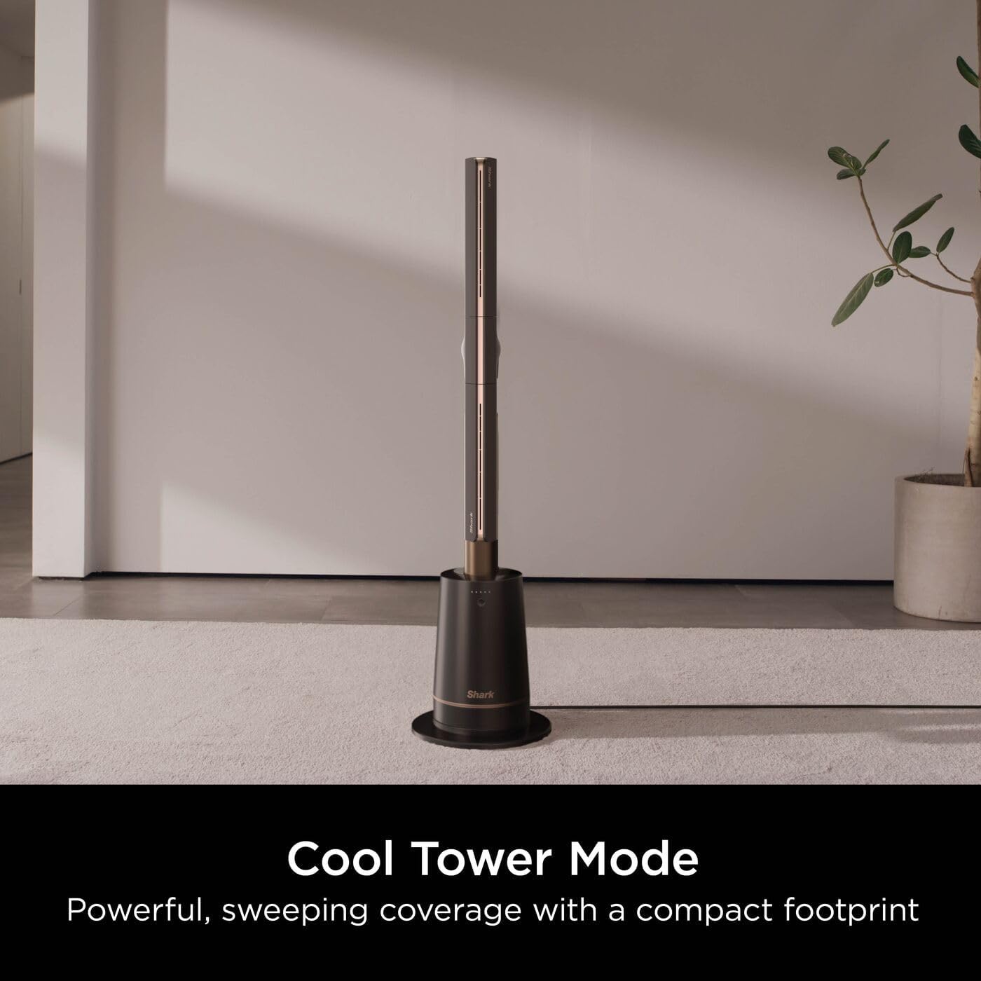 Thumbnail 2 de Shark TurboBlade Bladeless Tower Fan TF200SUK (Charcoal) with 10 speeds, 180° oscillation and remote