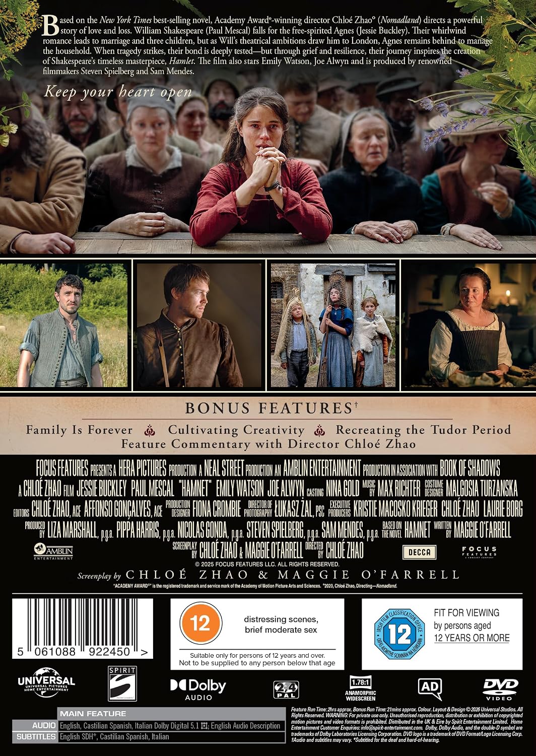 Thumbnail 1 de Hamnet [DVD] by Universal — A thoughtful family drama on disc