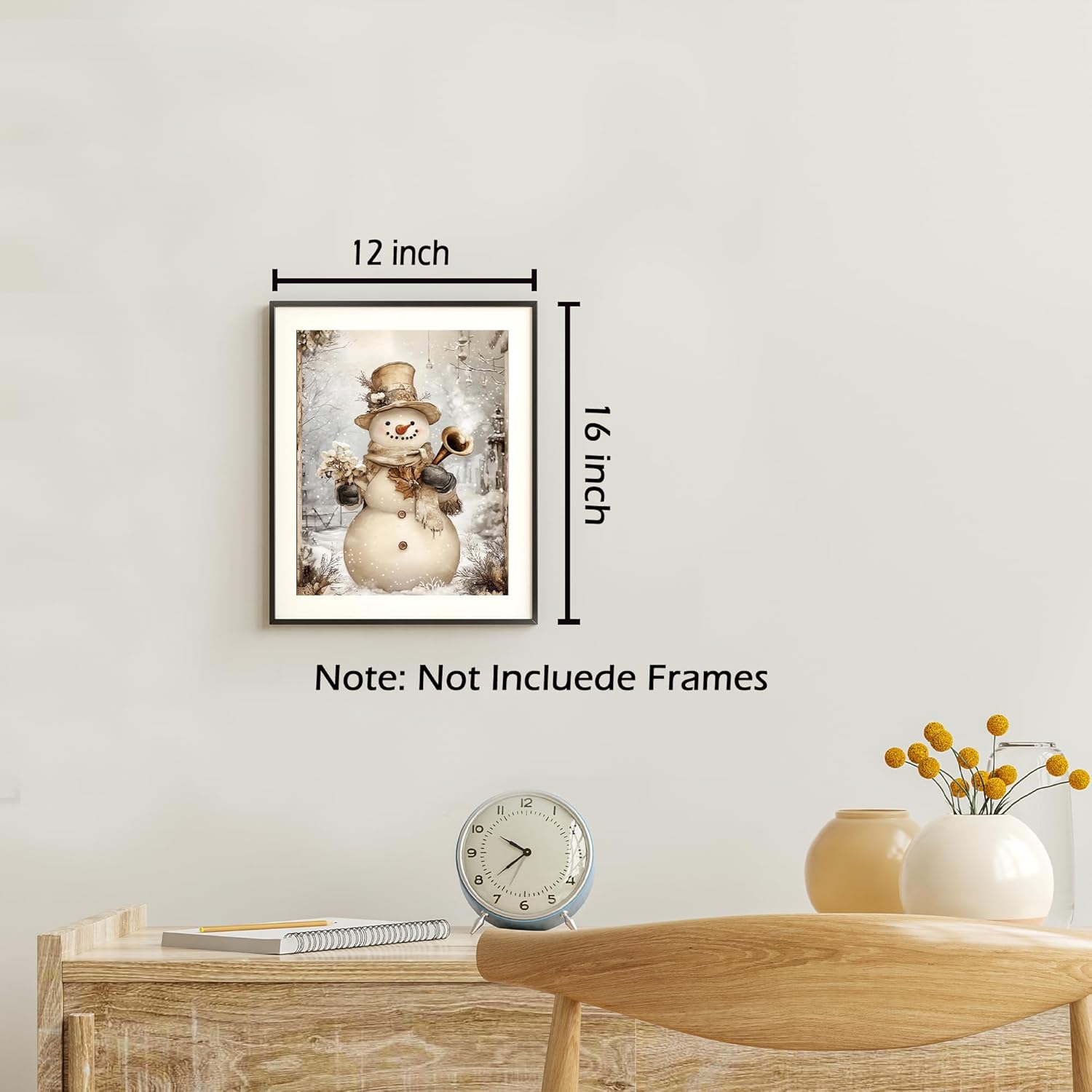 Thumbnail 5 de KSDUT Vintage Christmas Wall Art Set 12"x16" 🎨