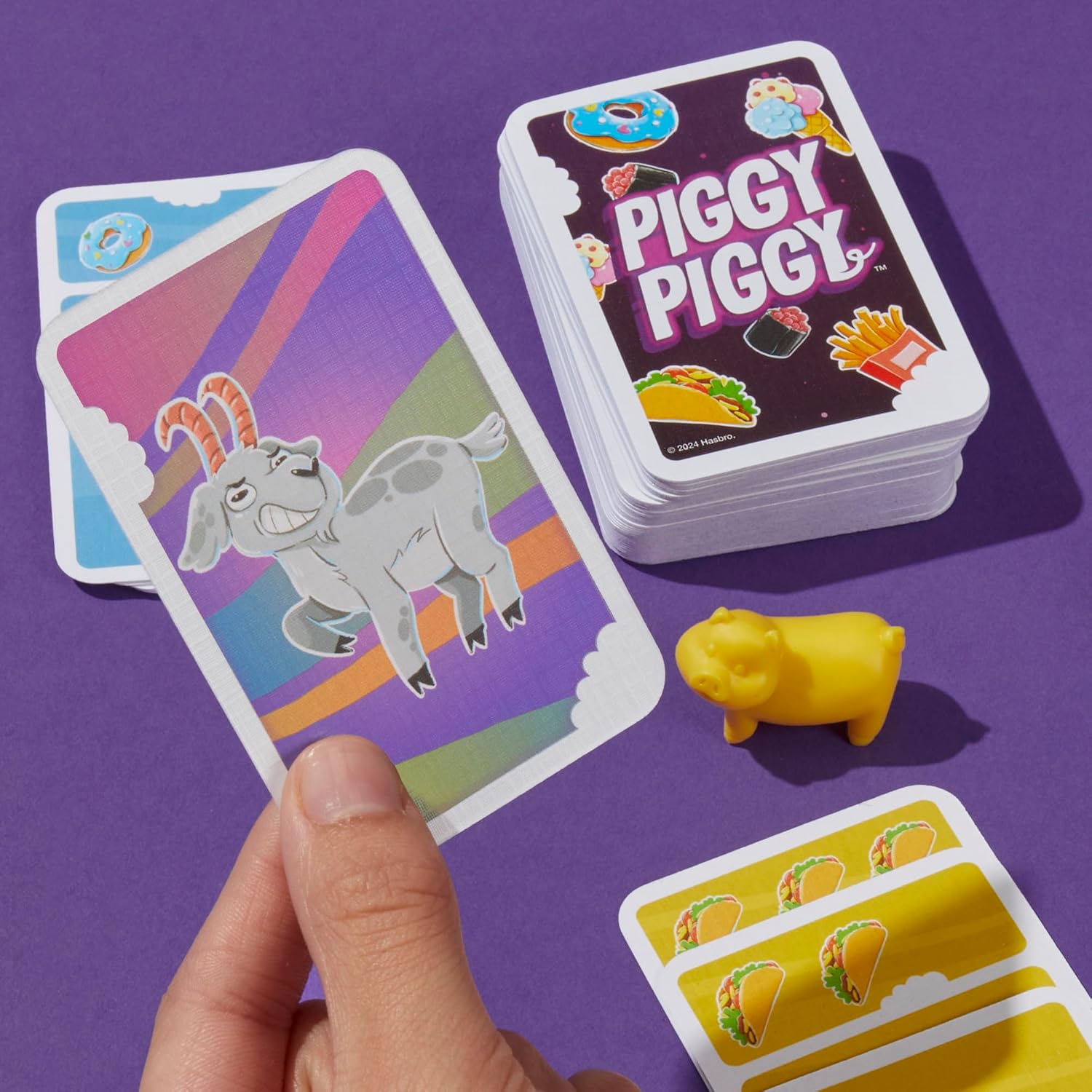 Thumbnail 4 de Hasbro Piggy Piggy Kartenspiel 8 Punkte 🐷