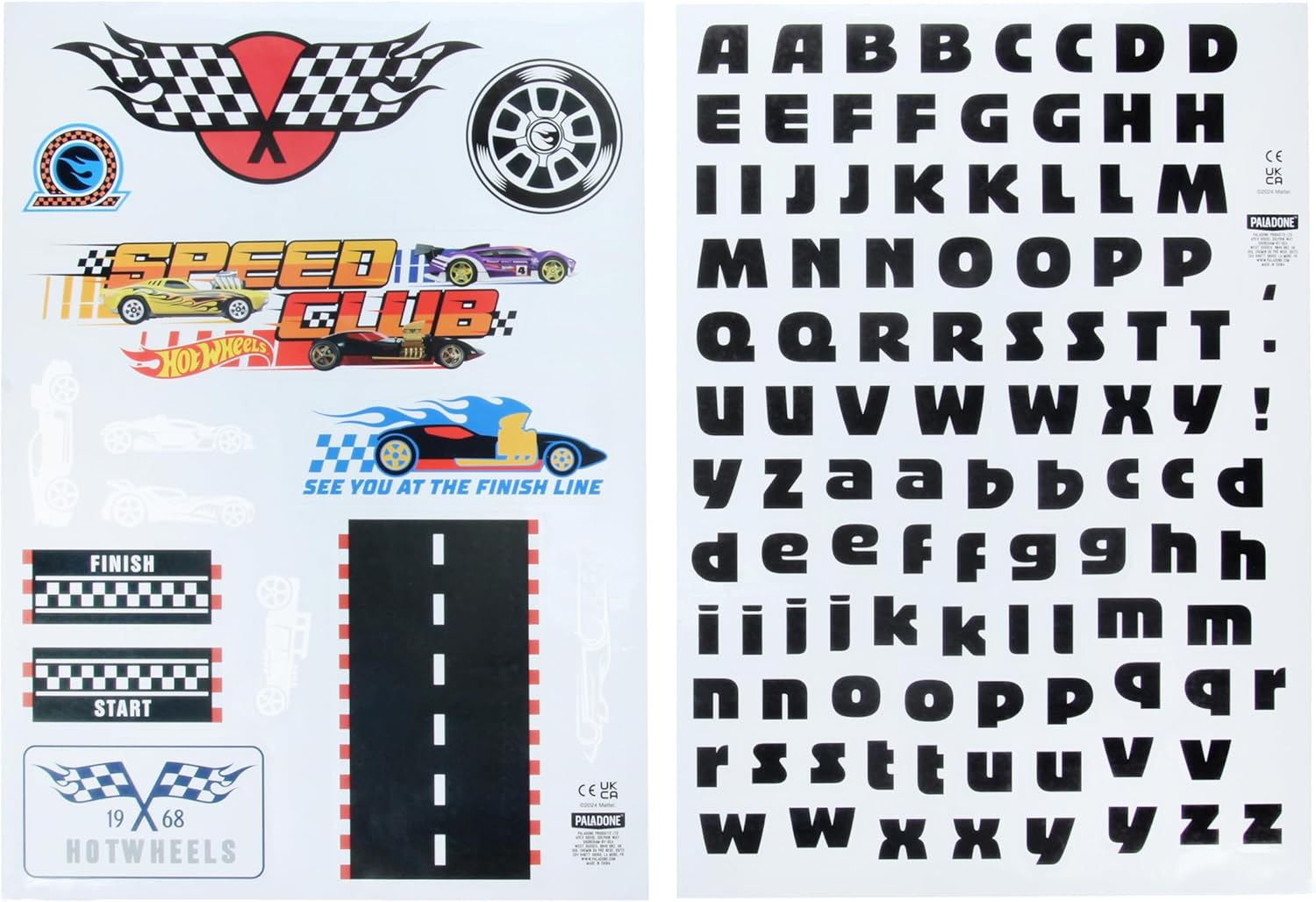 Thumbnail 1 de Paladone Hot Wheels Stickers muraux personnalisés
