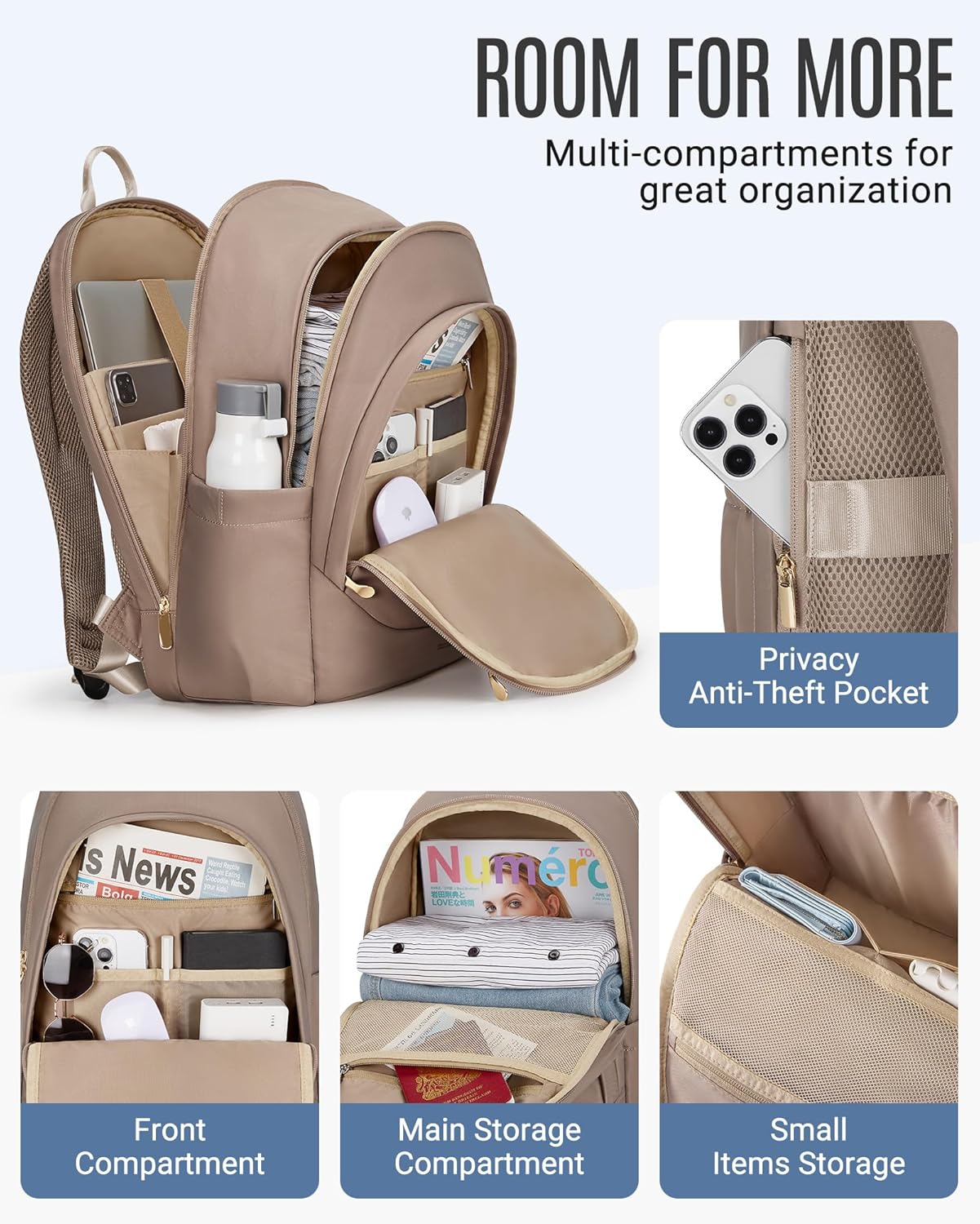 Detalle de LIGHT FLIGHT Laptop Backpack 17.3 Inch