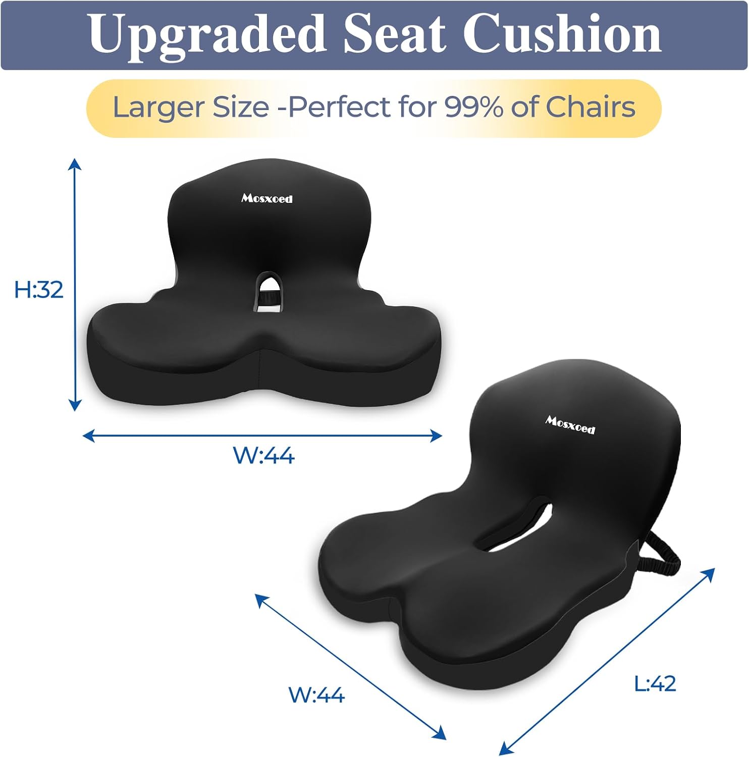 Detalle 2 de Car Seat Cushion, 16.8 x 18.3 Inches