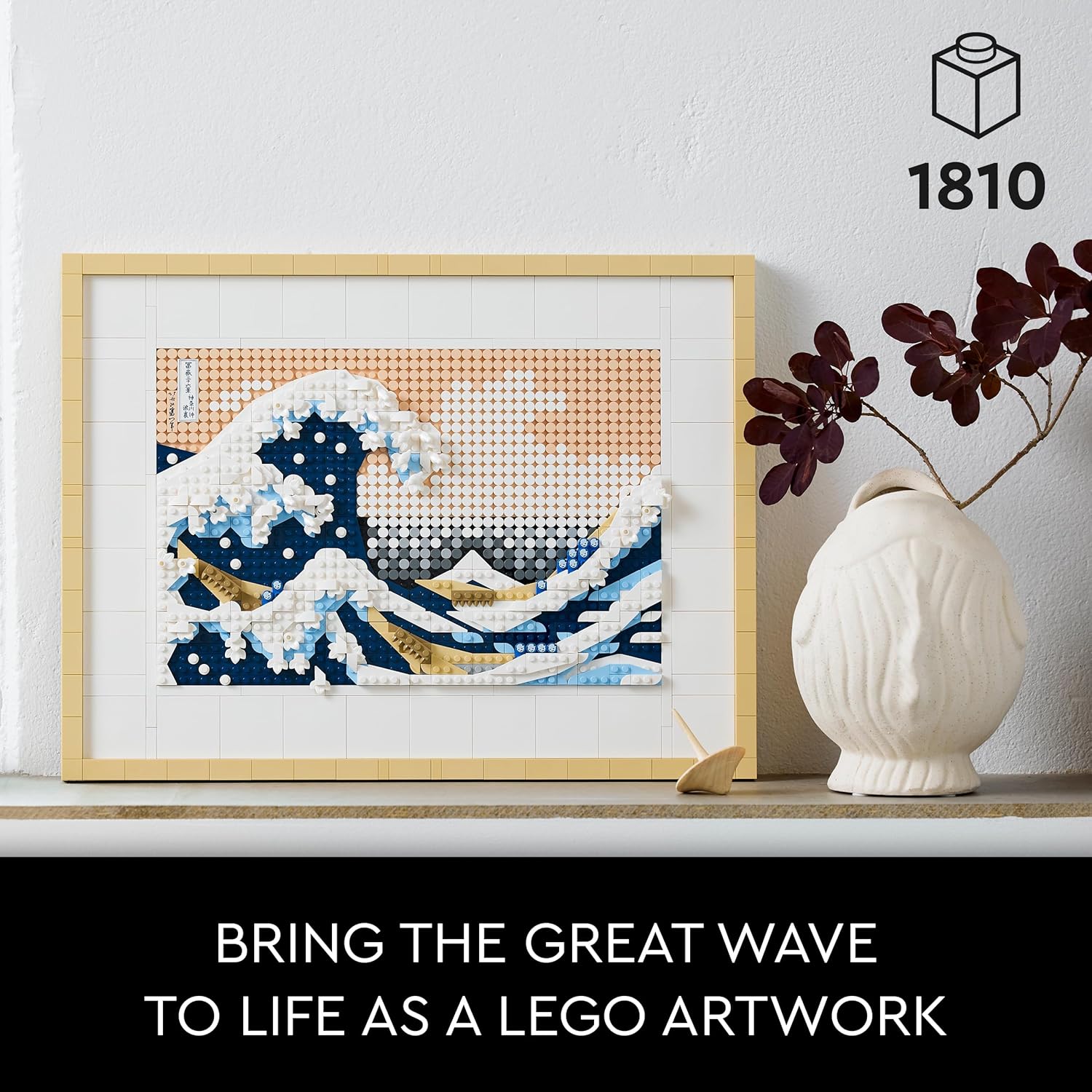 Thumbnail 1 de LEGO 31208 Art Hokusai – The Great Wave: 3D Wall Art Kit for Adults