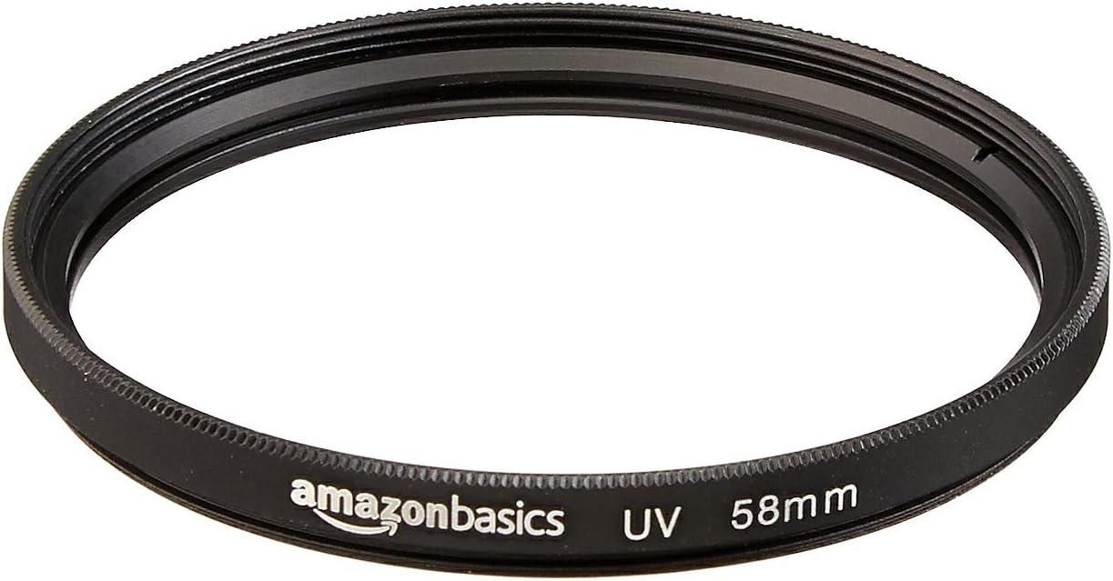 Detalle de Amazonベーシック CF26-N-58 カメラ用レンズフィルター 58mm UV保護・レンズプロテクター