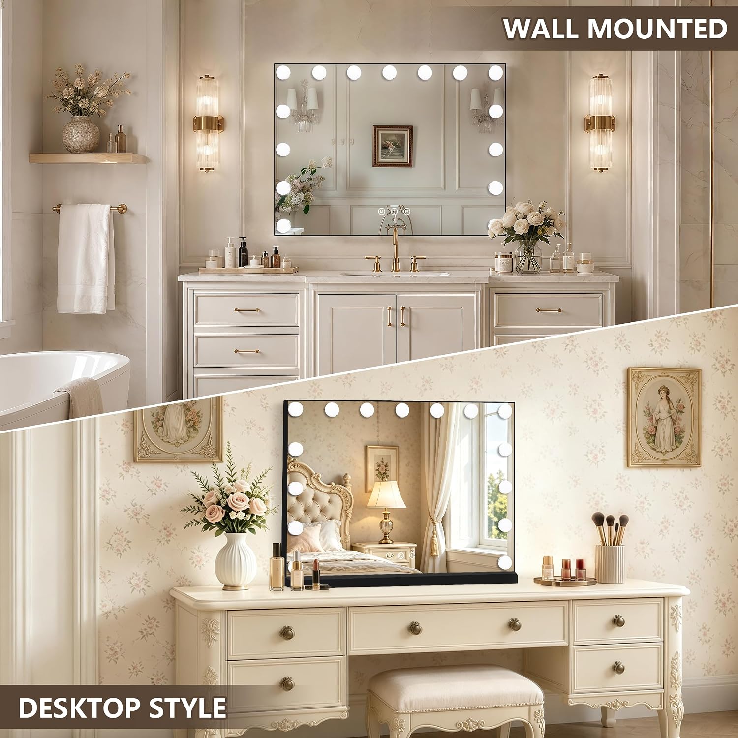 Thumbnail 3 de Ratsamee Hollywood Vanity Mirror 23" x18" ๐