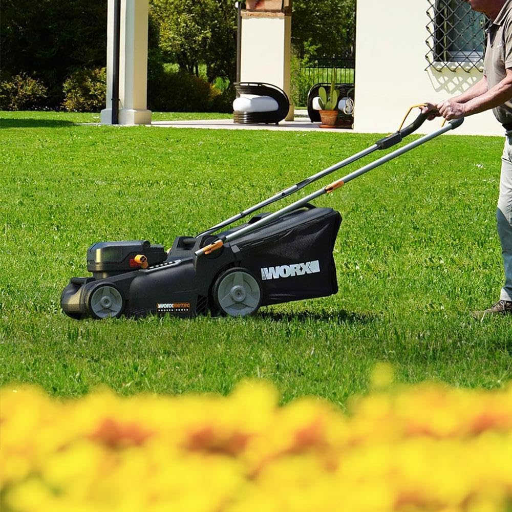 Thumbnail 4 de WORX Tondeuse à Gazon sans Fil 40V WG737E – Surface max 600 m², 37 cm, 2 batteries 4Ah + chargeur rapide