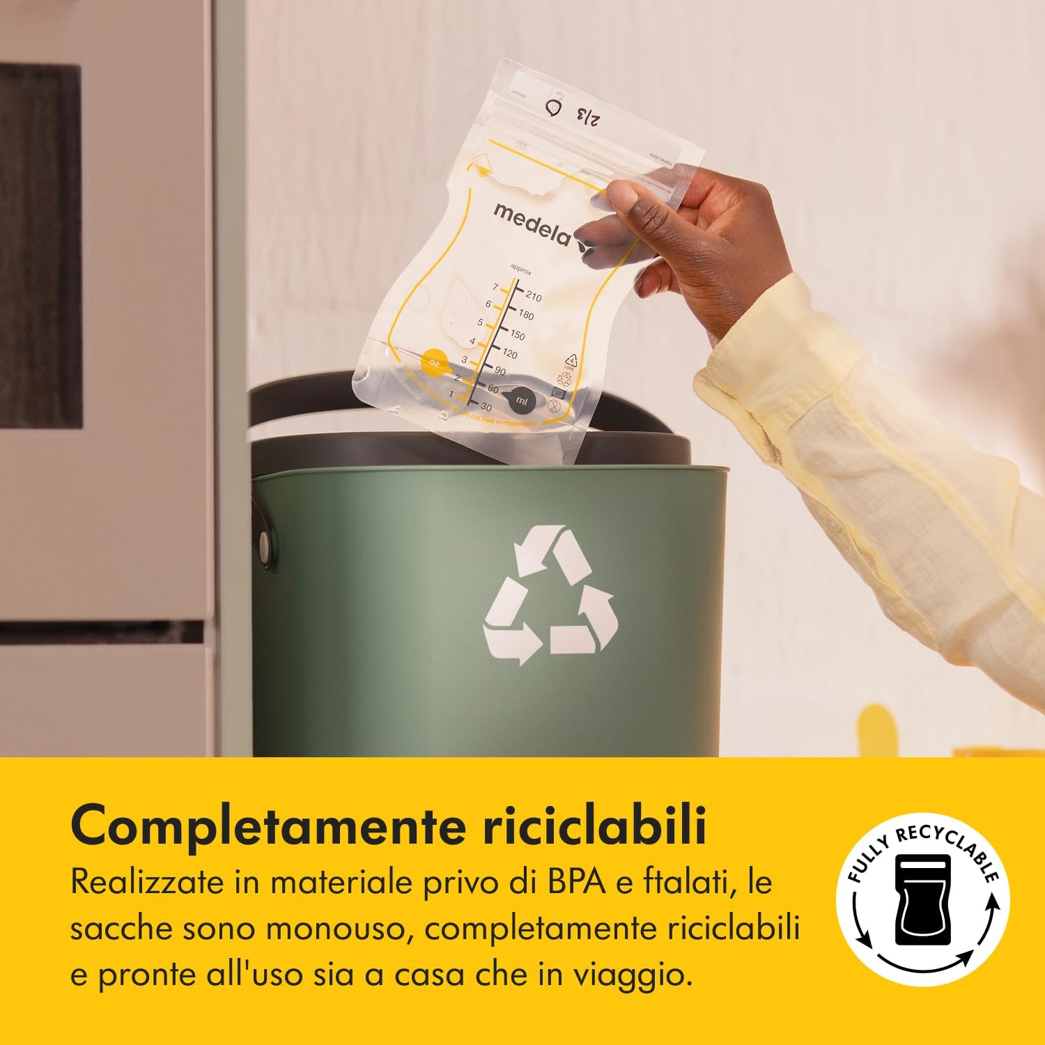 Thumbnail 6 de Medela Sacche Monouso Easy Pour: Conservazione latte materno da 210 ml, 200 pezzi, design anti perdita