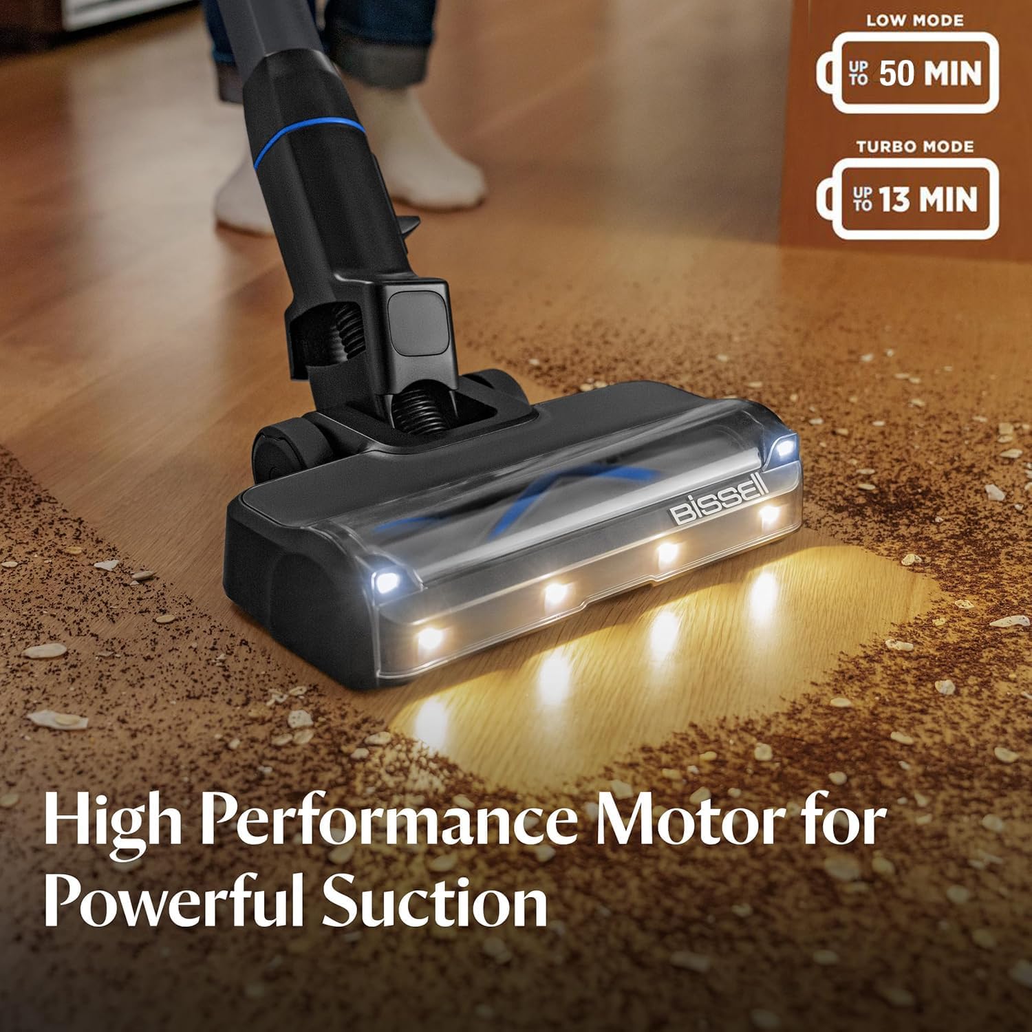 Detalle de Bissell PowerClean FurGuard 4039 Cordless Stick Vacuum, 280W, Self-Standing