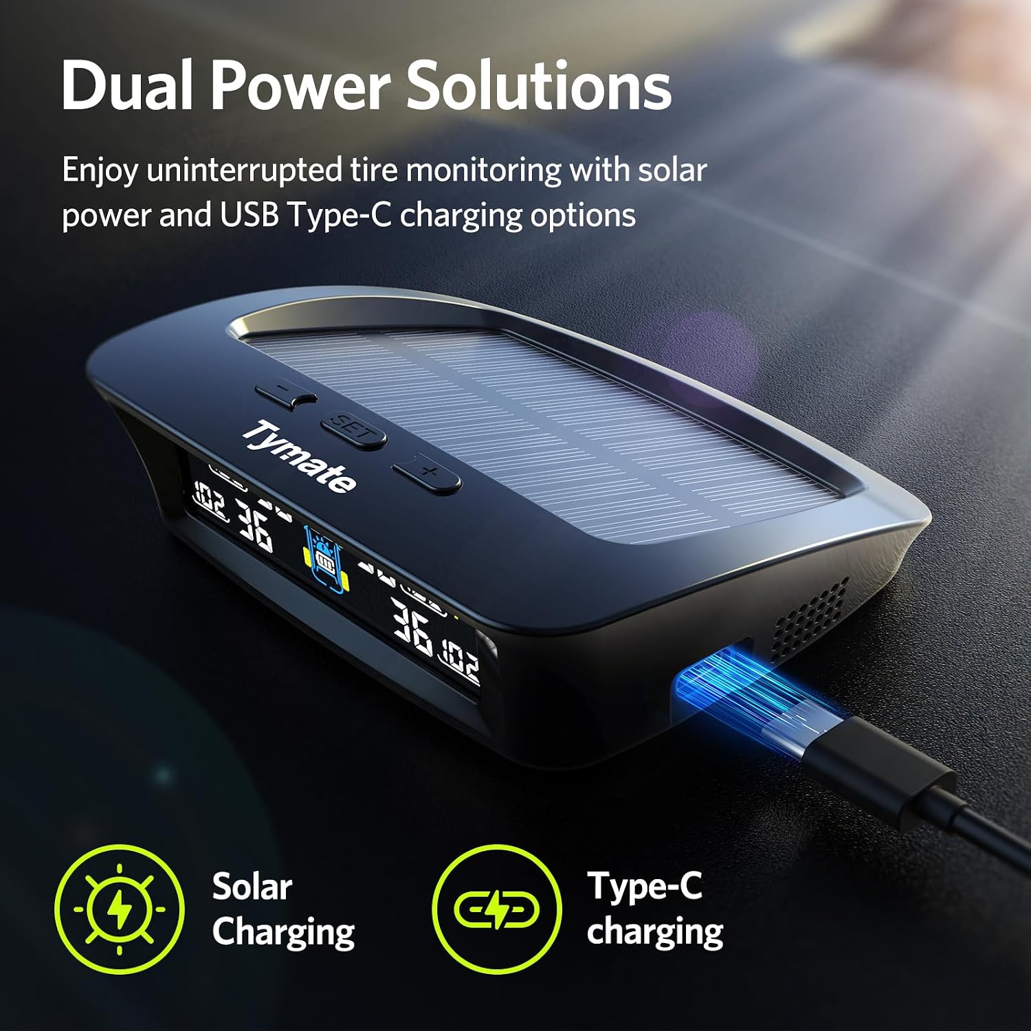 Thumbnail 4 de Tymate TM3 RV Tire Pressure Monitoring System (TPMS) with Solar Charge and 4 Sensors