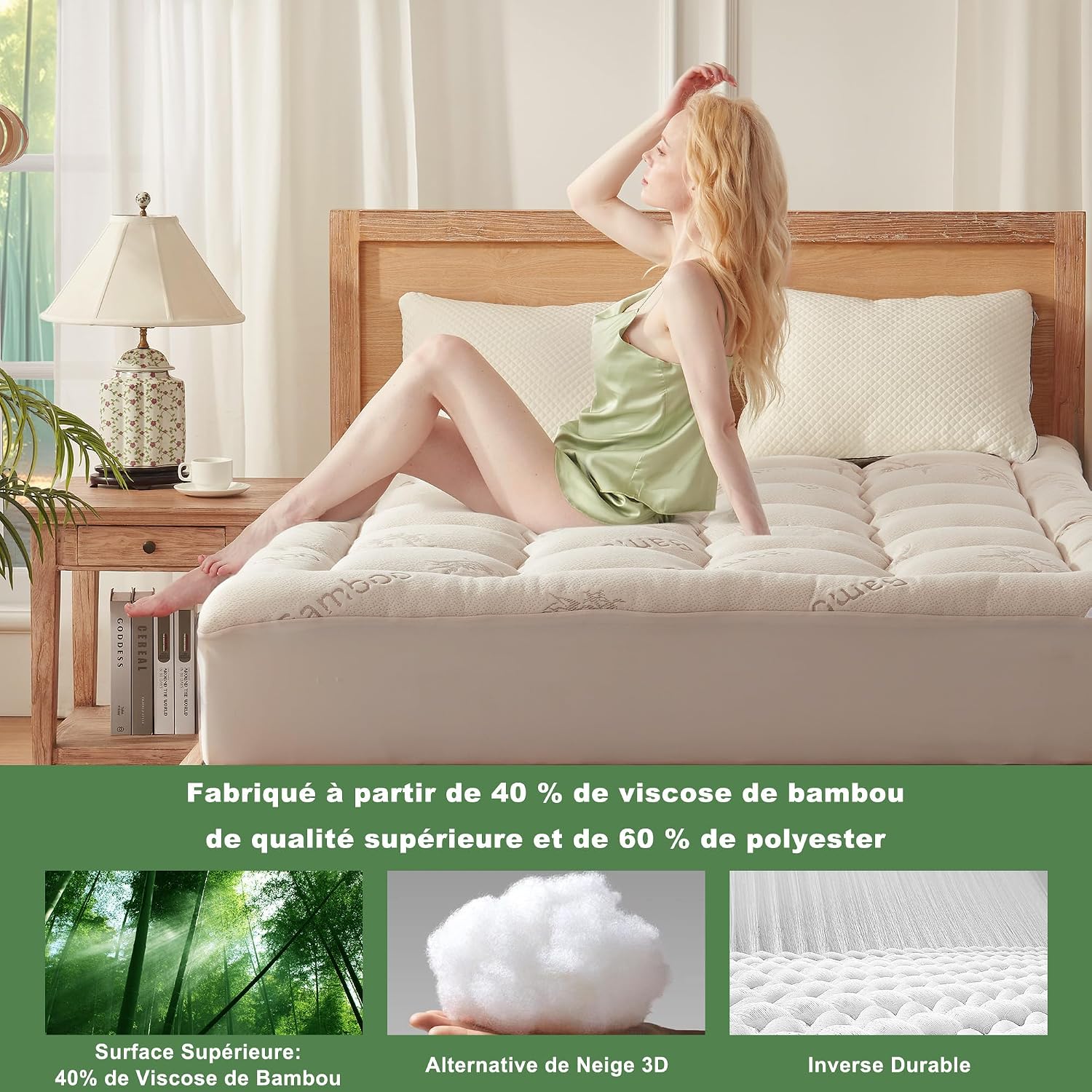 Thumbnail 2 de BEDLORE Matratzentopper 140x200cm