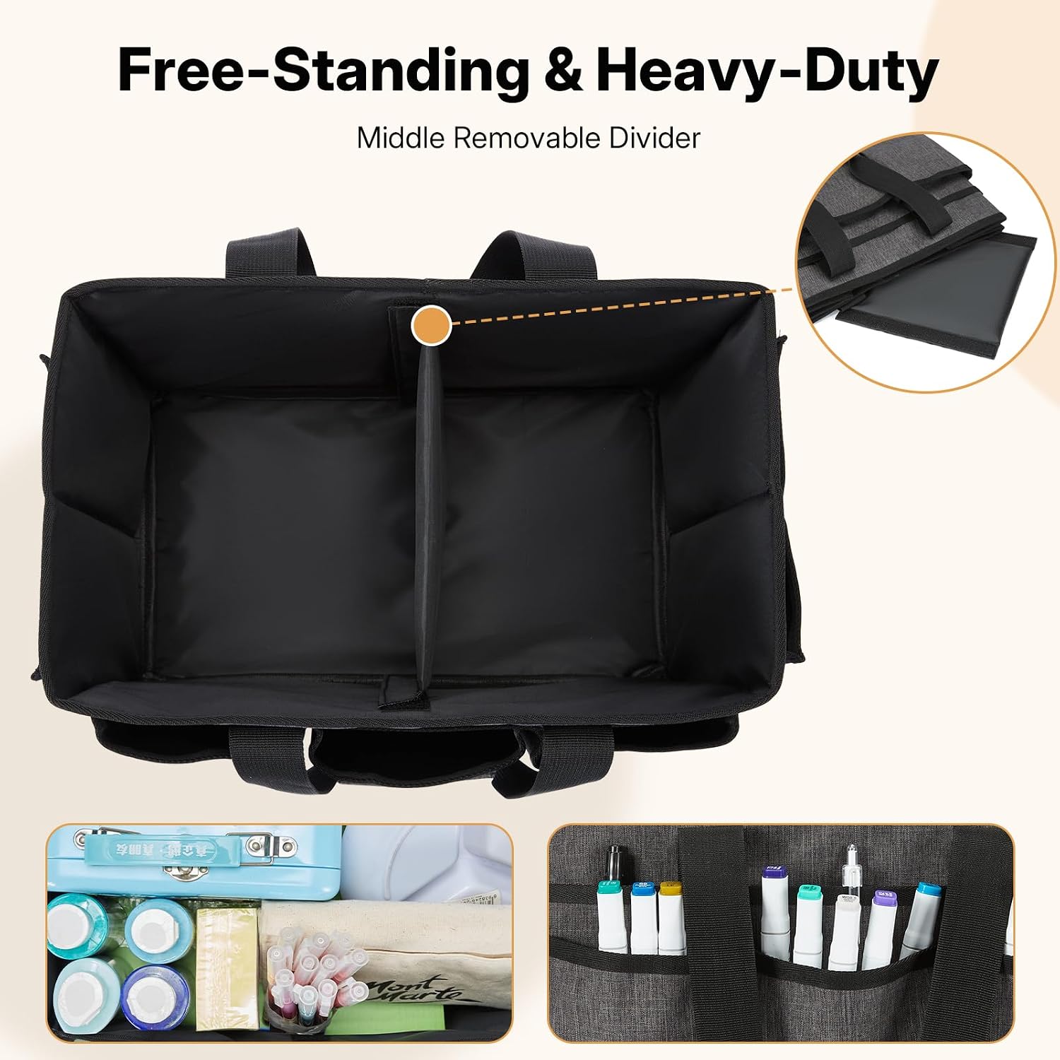 Detalle 2 de JOSIVIKY Craft Tote Bag 14x8x8.5 in