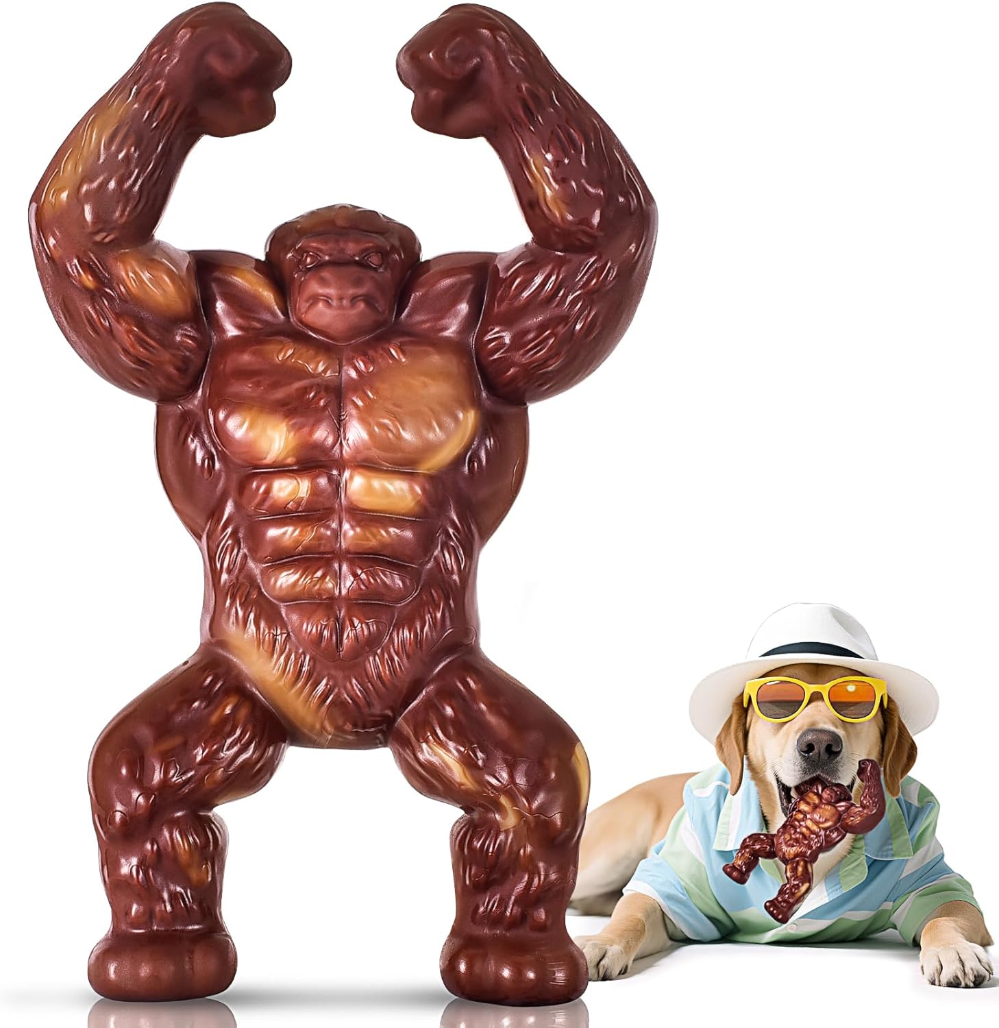 LUKITO Indestructible Dog Toy for Large Chewers